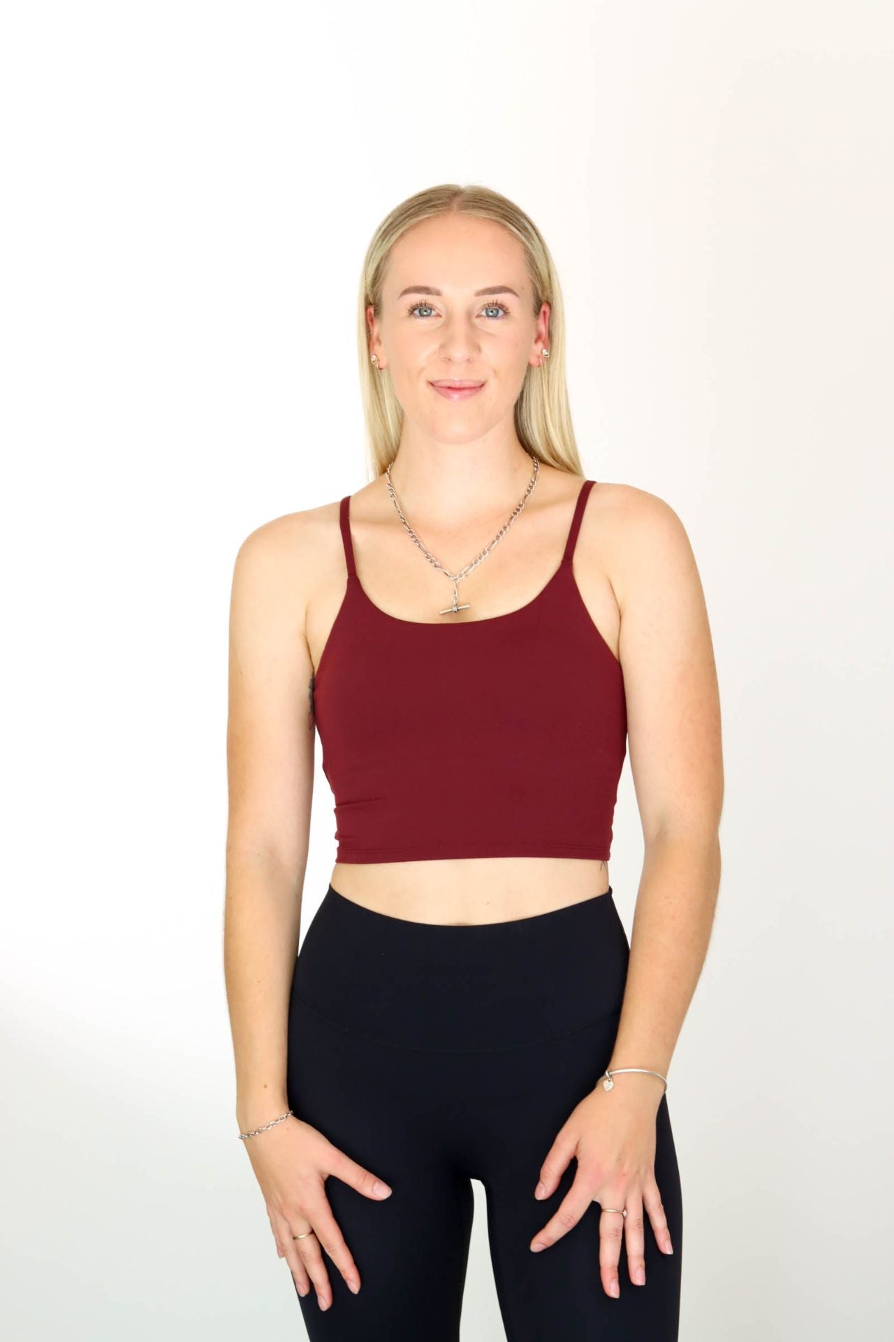 Oxyfit Desire Crop - Burgundy