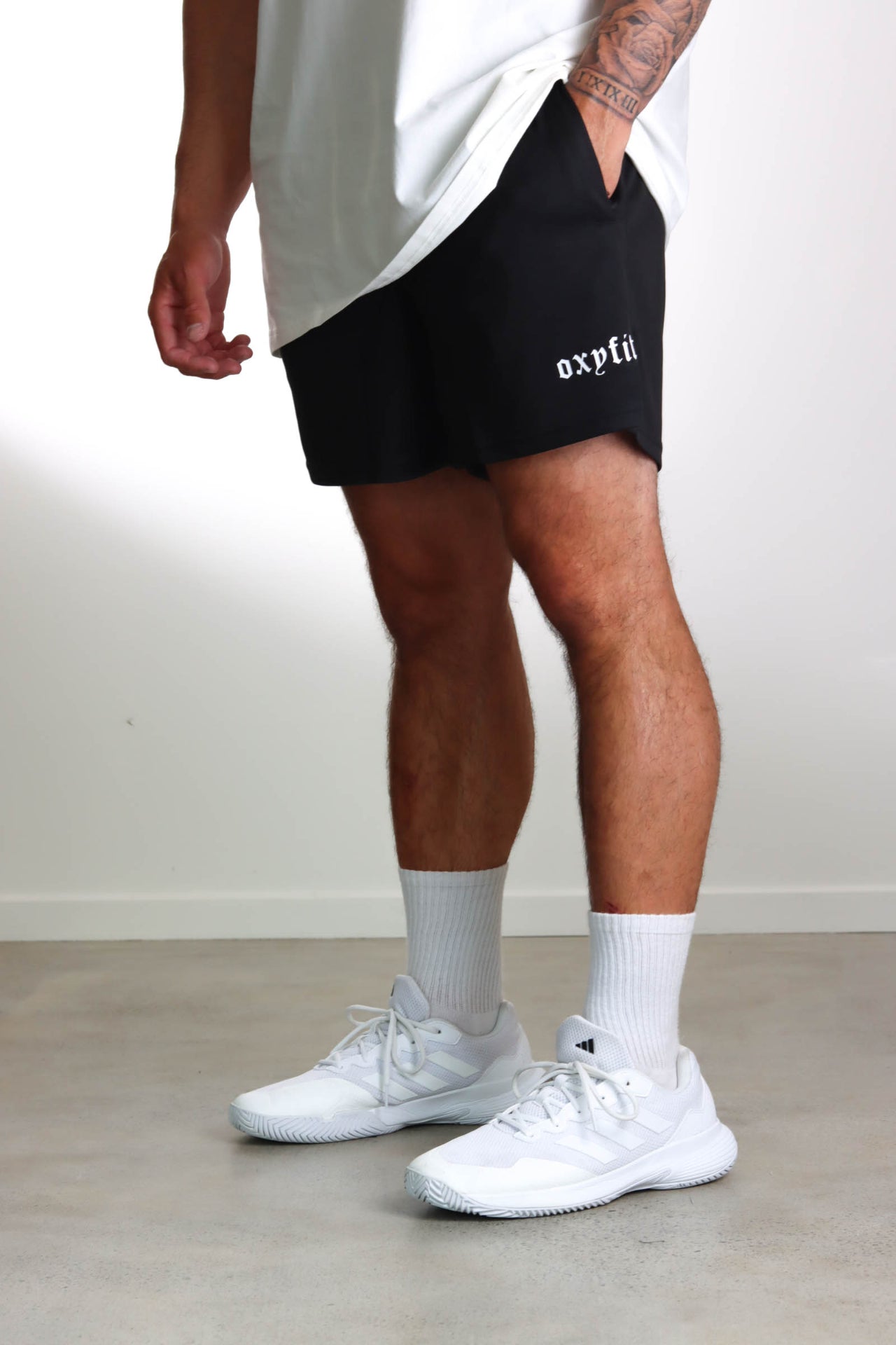 Oxyfit Mens Mesh Shorts - Black