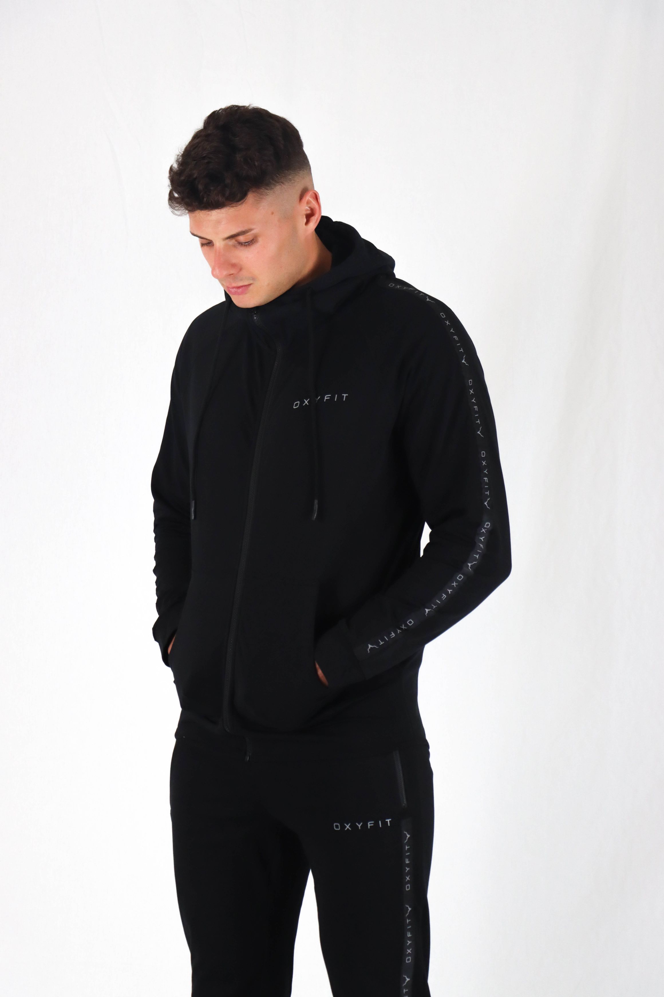 Mens Loyalty Zip-Up Hoodie - Onyx Black