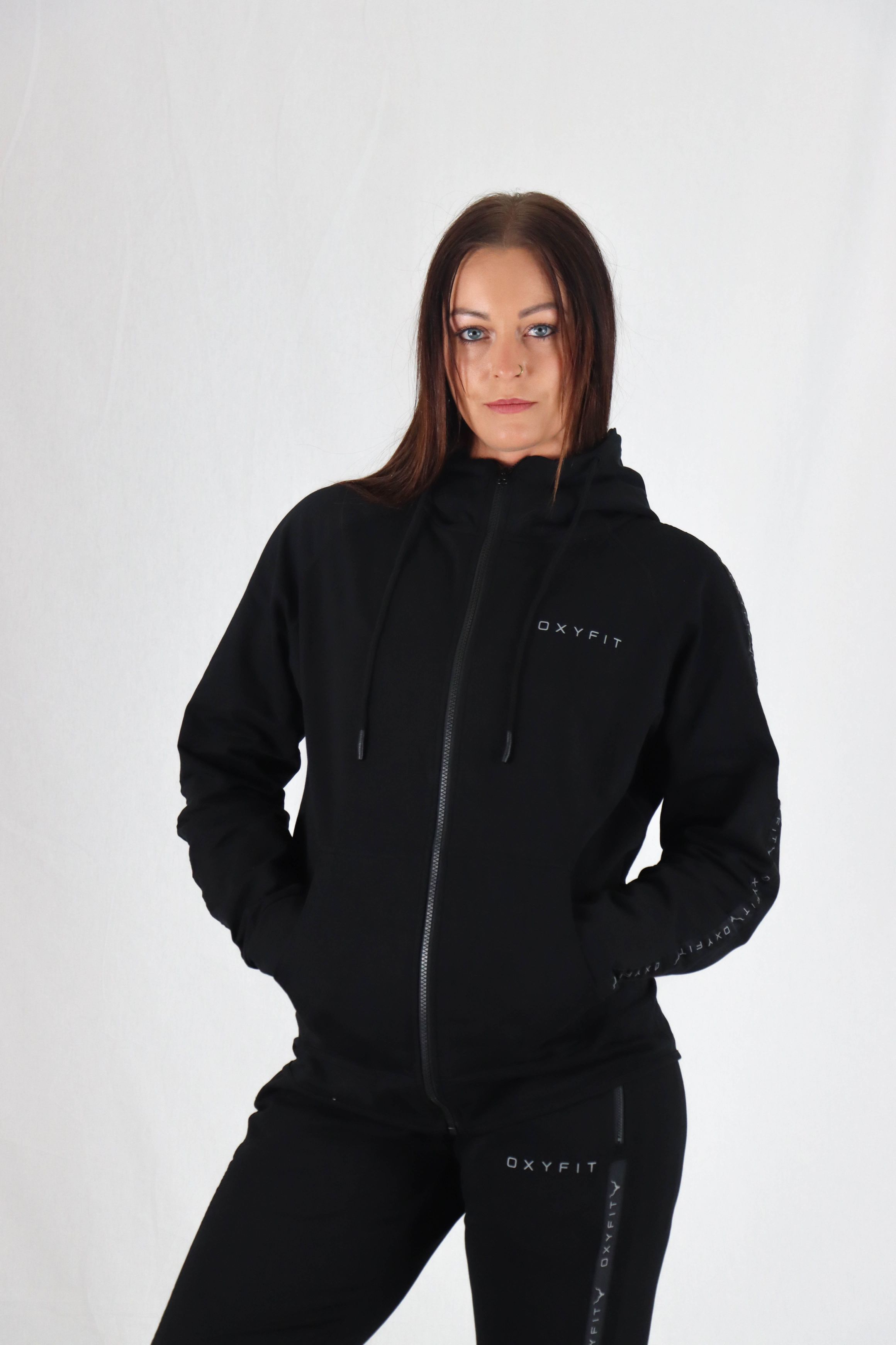 Womens Loyalty Zip-Up Hoodie - Onyx Black