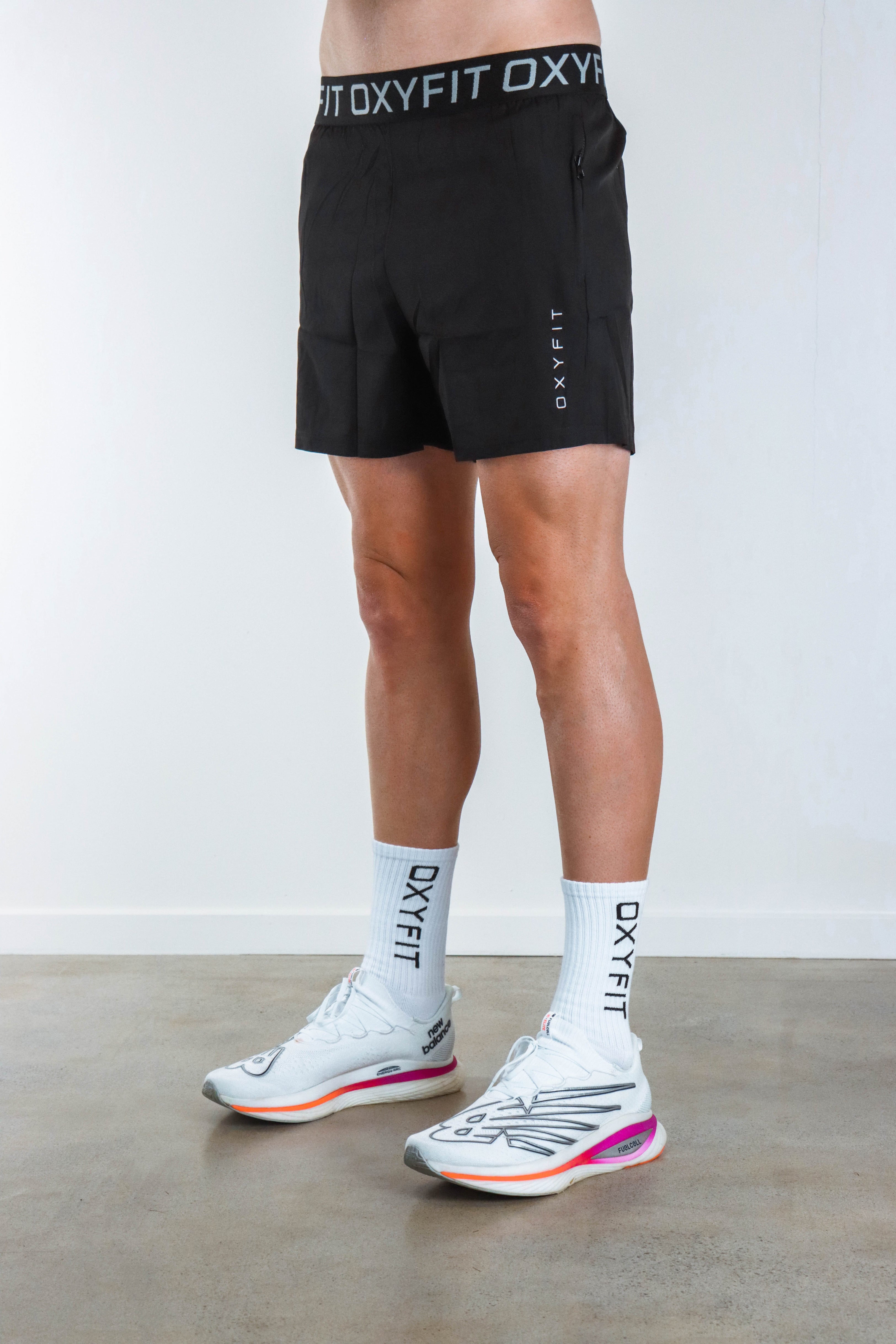 Oxyfit Mens SilverTech Shorts - True Black