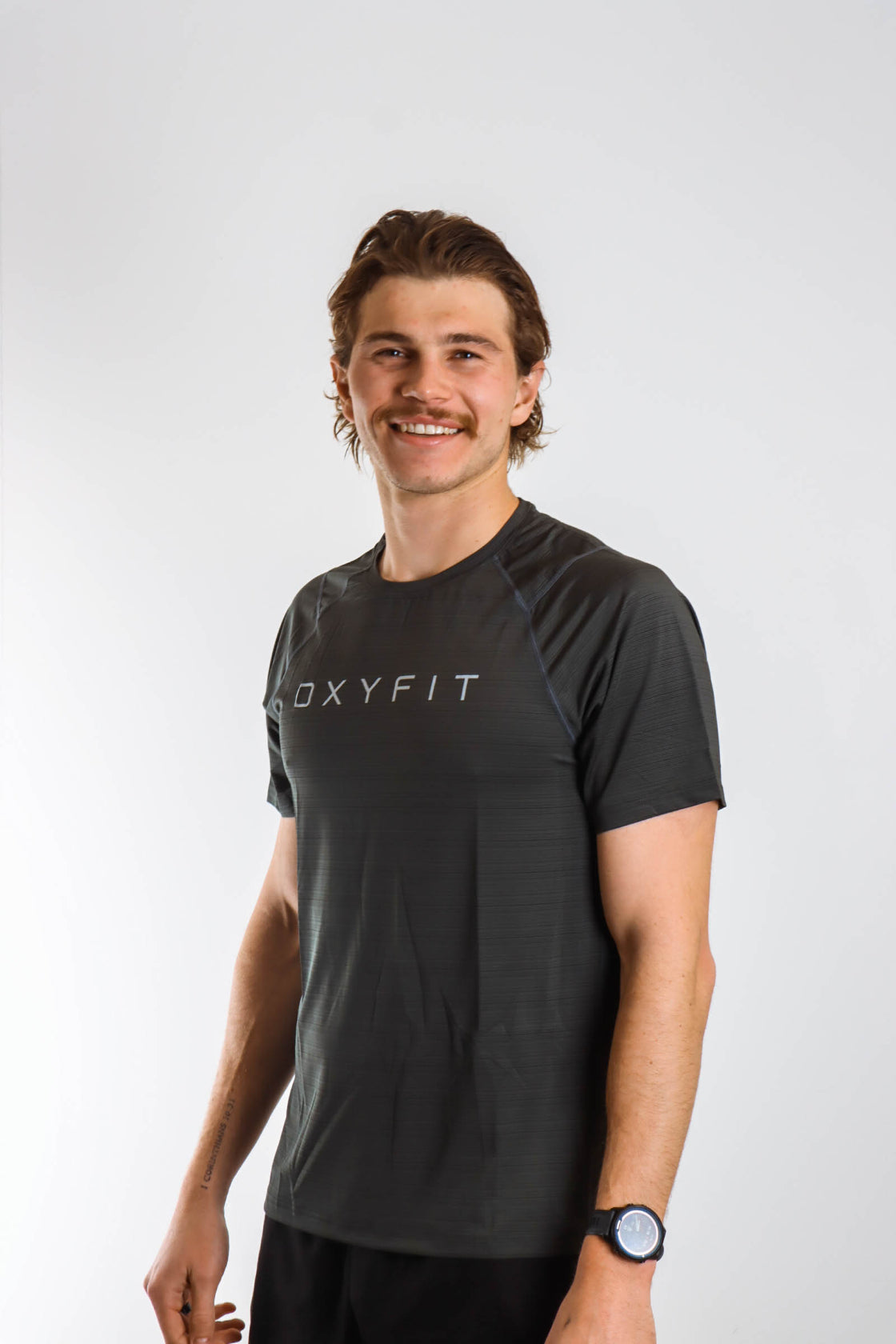Mens Oxyfit Endura Tee - Granite Grey