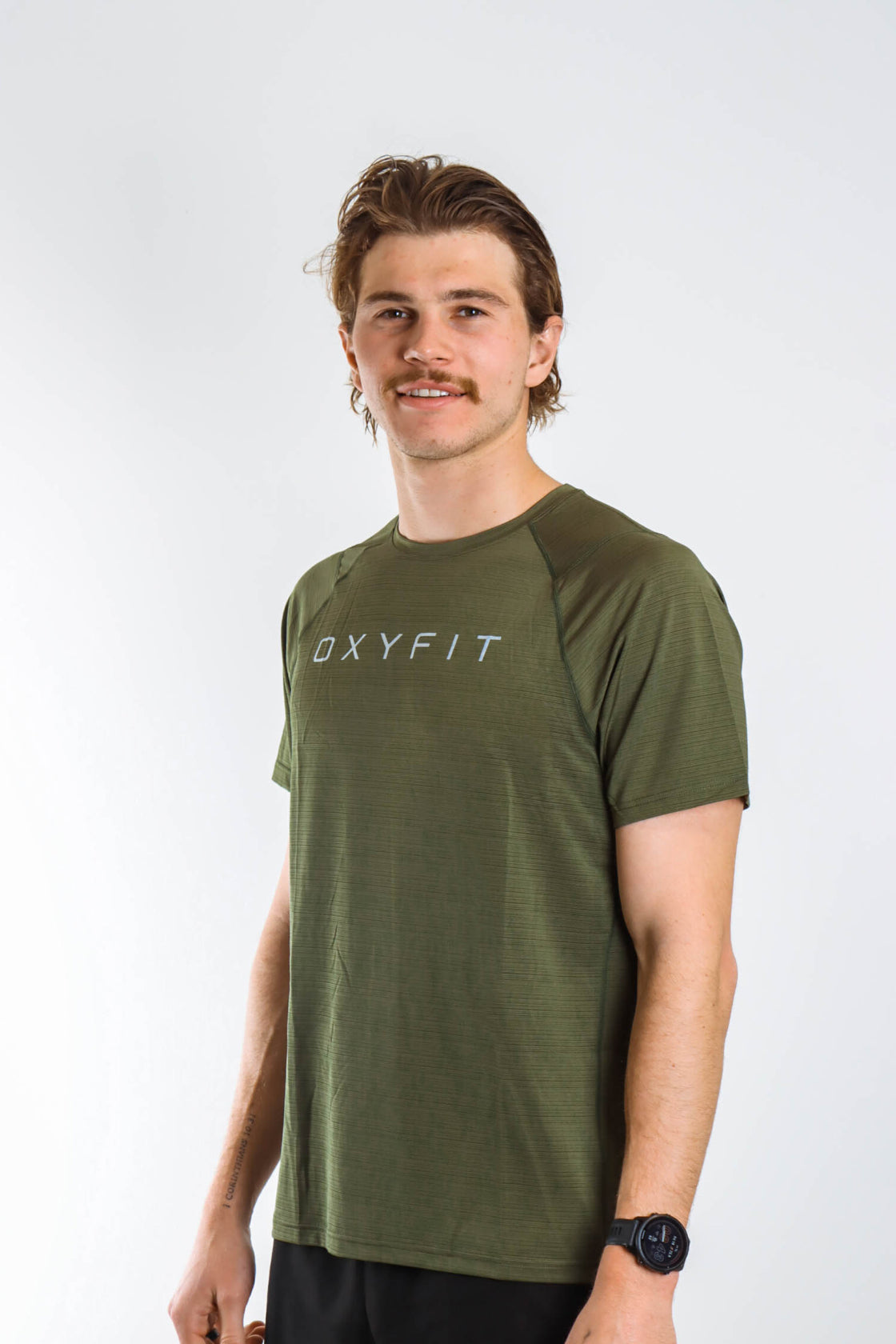 Mens Oxyfit Endura Tee - Hunter Green