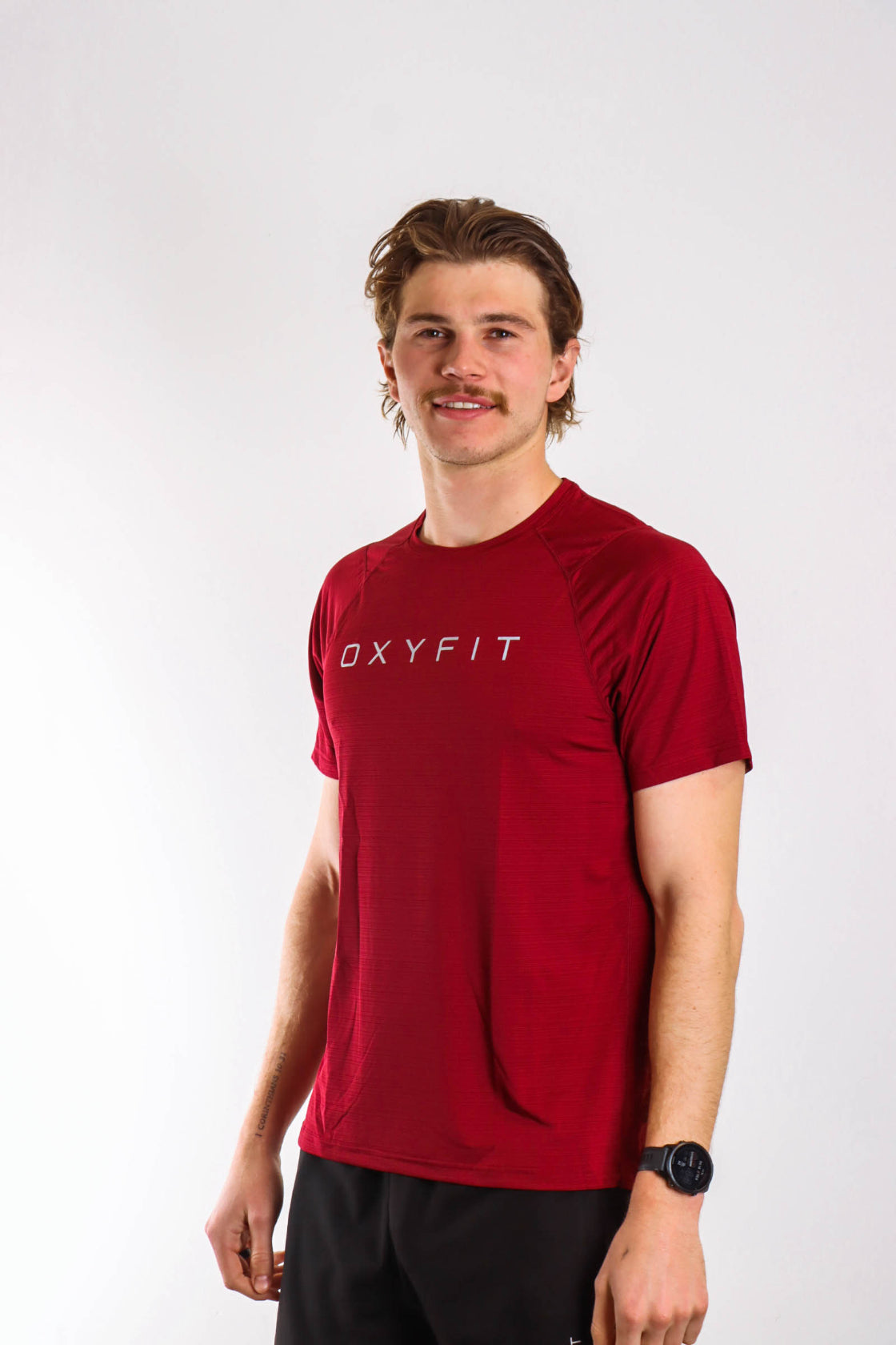 Mens Oxyfit Endura Tee - Chili Red