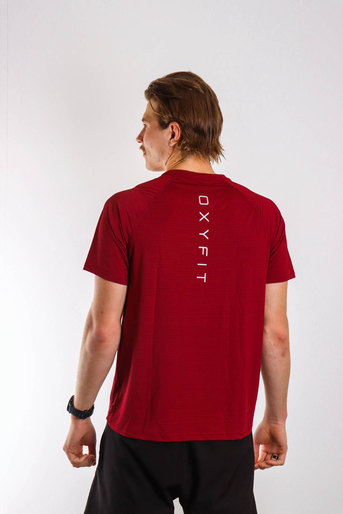 Mens Oxyfit Endura Tee - Chili Red