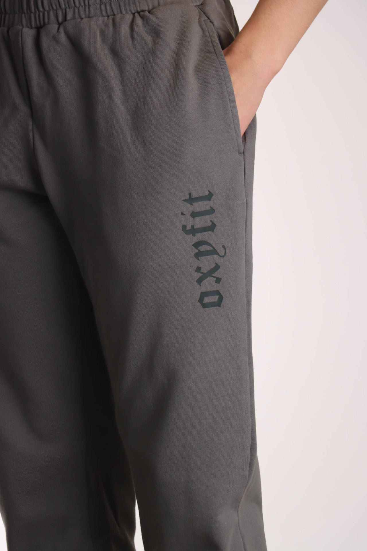 Womens Military Joggers - Washed Grey