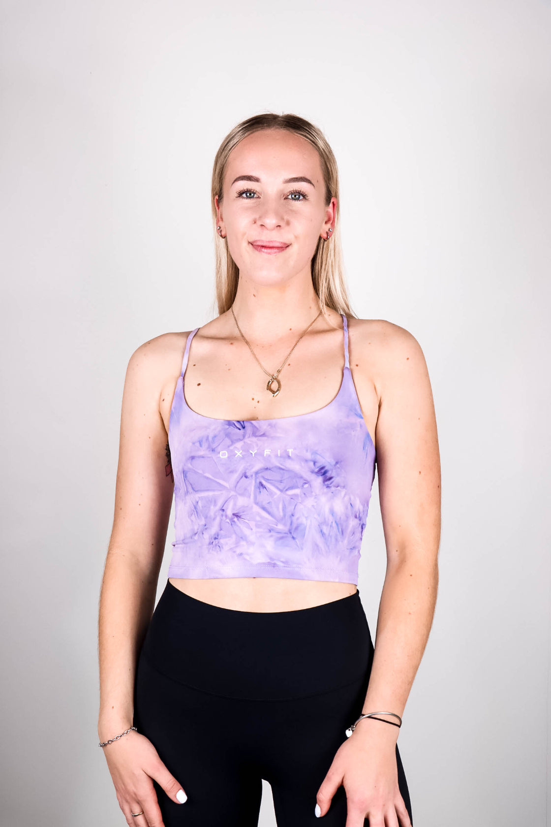 Women's Tie Dye Crop - Purple Rain