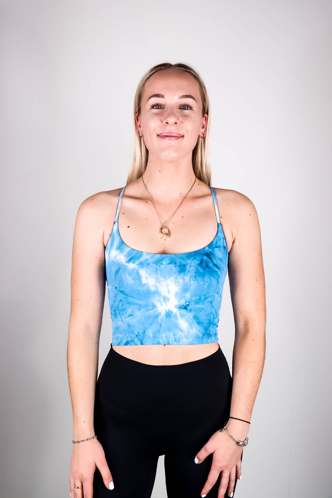 Women's Tie Dye Crop - Blue Jay