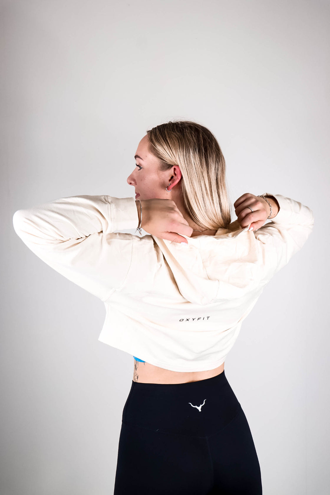 Women's Integrity Crop Hoodie - Vanilla Cream