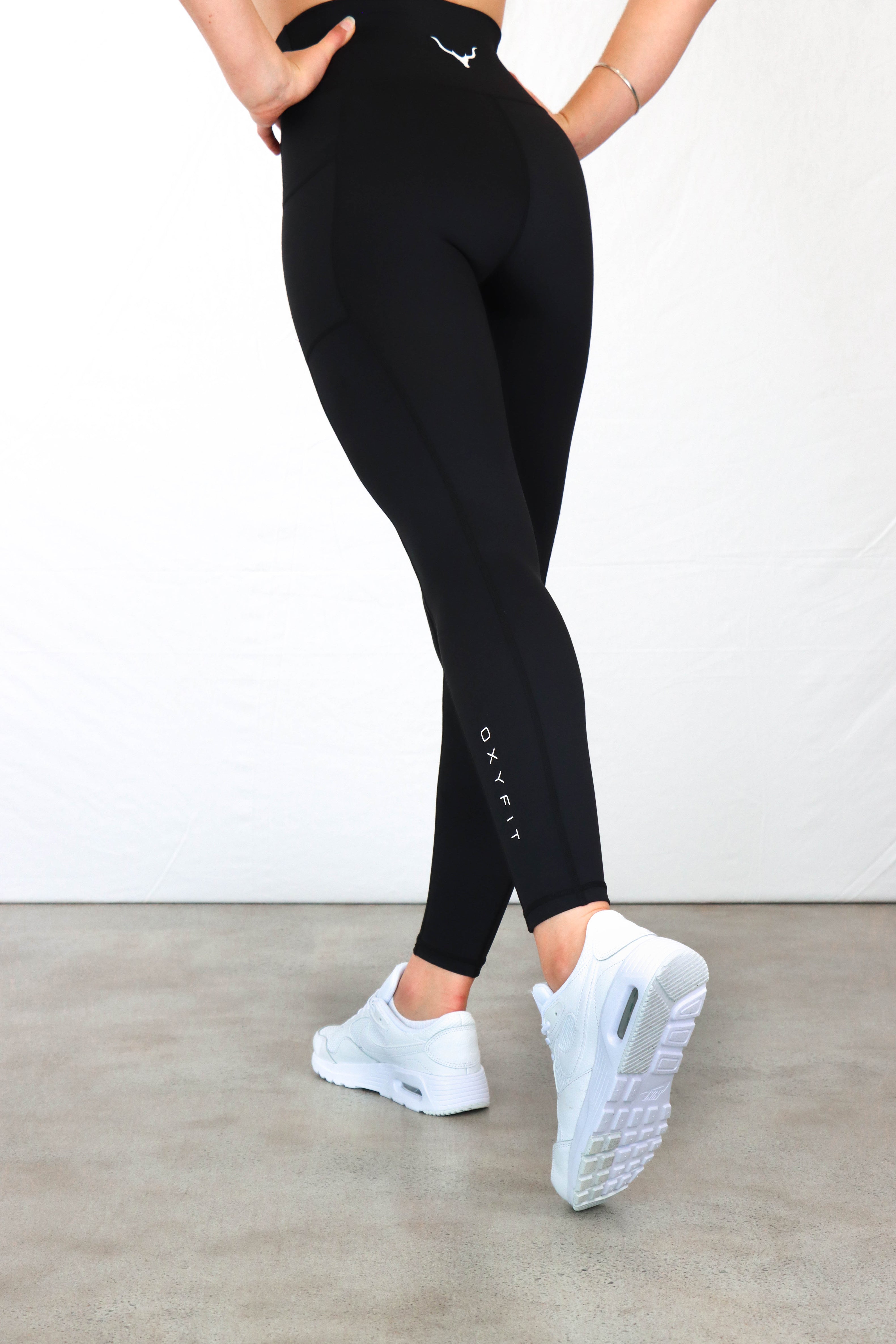 Stealth Compression Leggings - Black & White