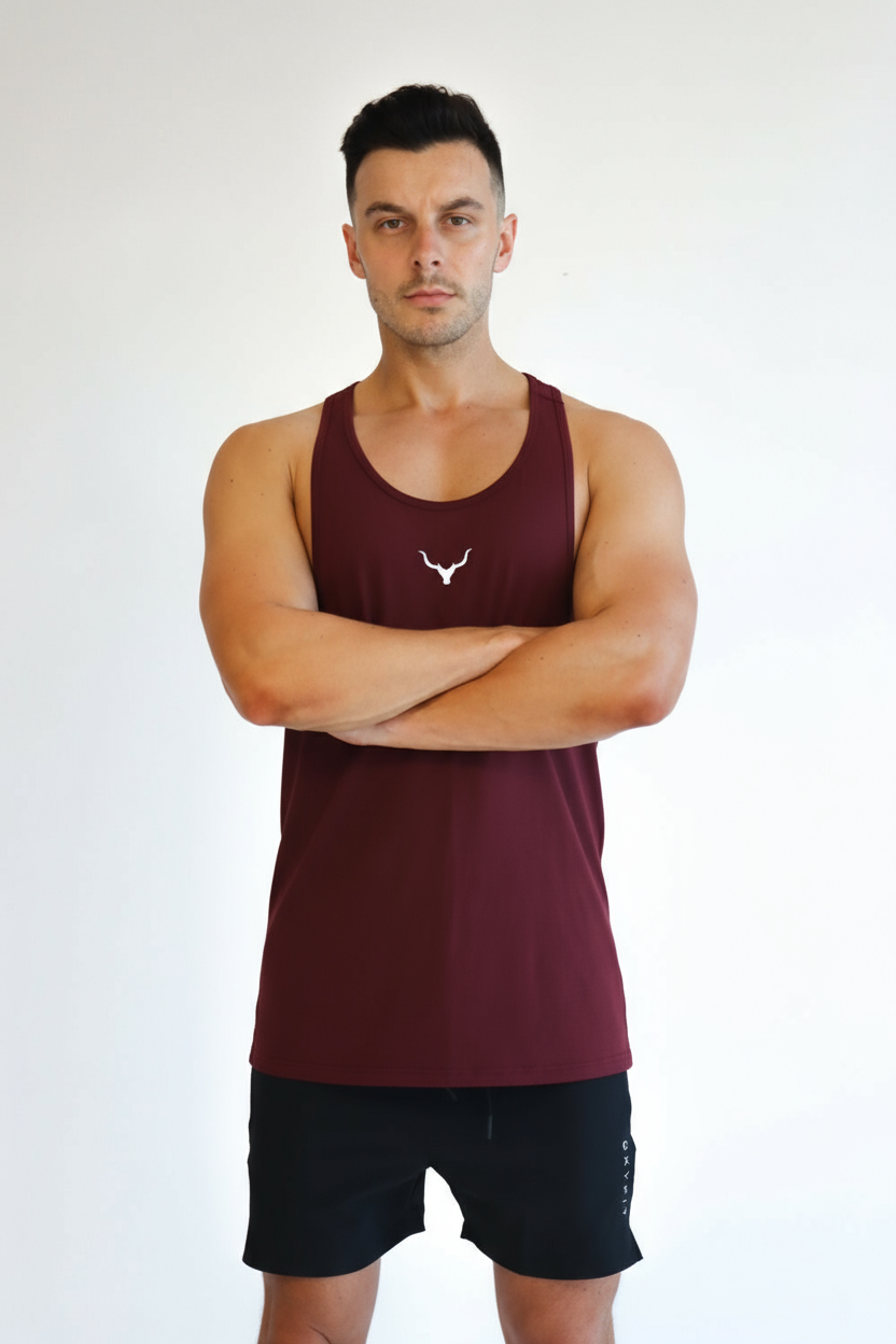 Oxyfit Mens Focus Stringer - Maroon