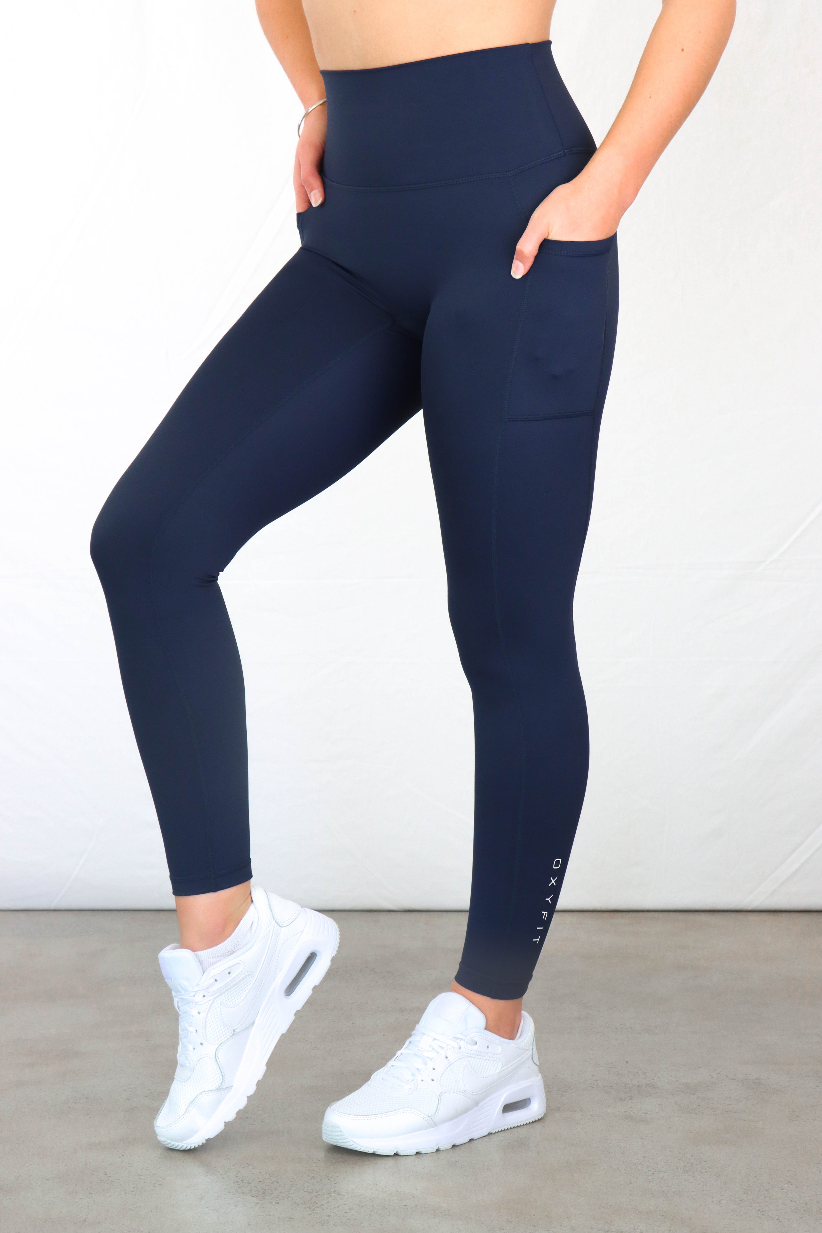 Stealth Compression Leggings - Steel Blue