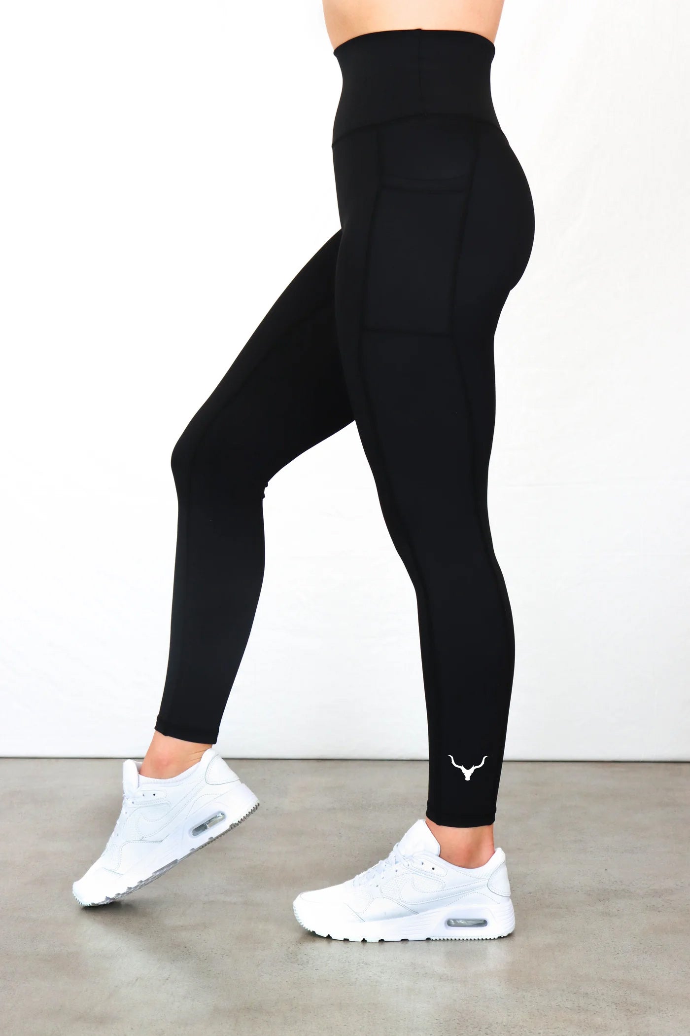 Stealth Compression Leggings - Black - Ox Logo