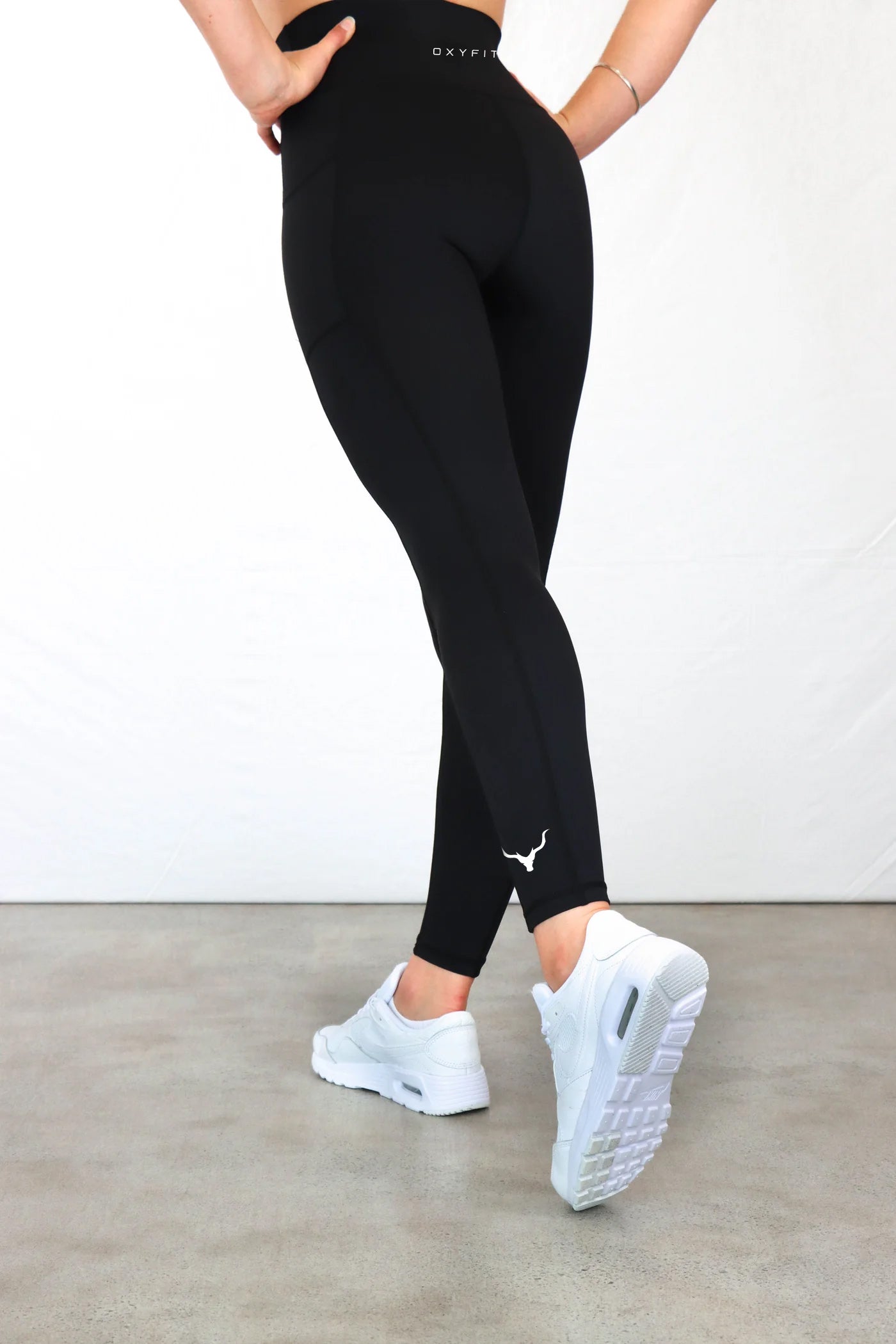 Stealth Compression Leggings - Black - Ox Logo