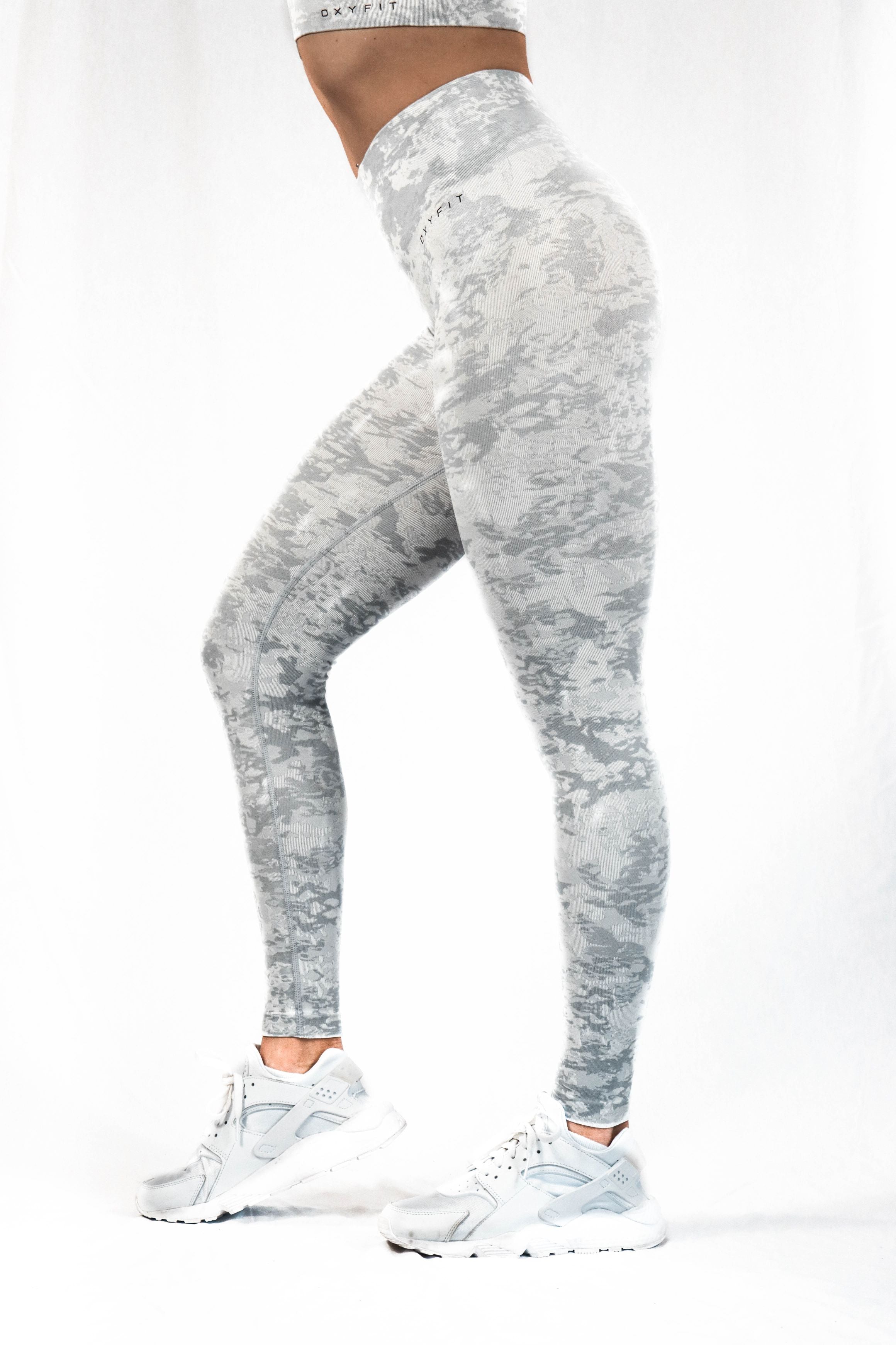 Glitch Camo Leggings - Sub Zero