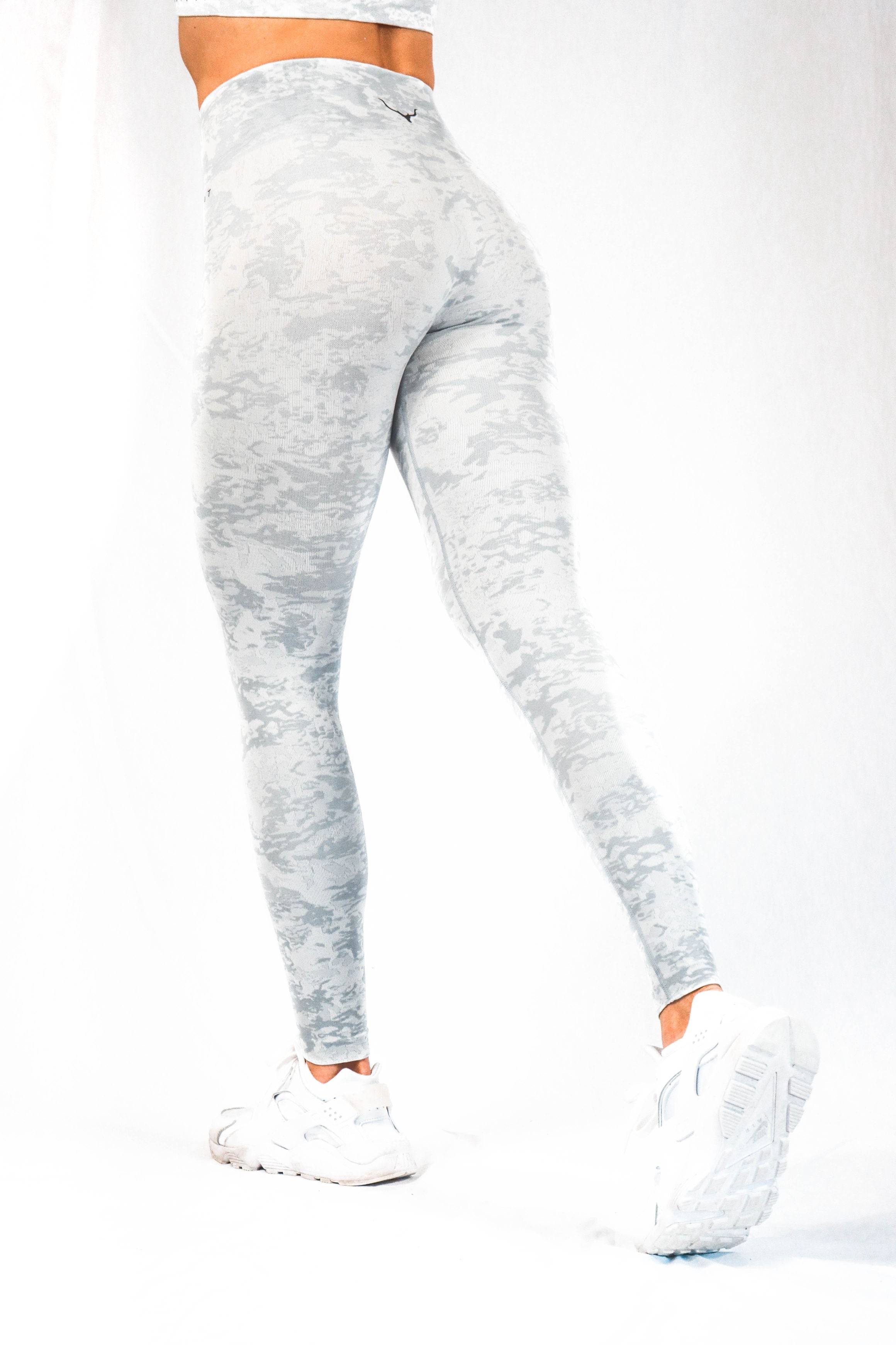 Glitch Camo Leggings - Sub Zero