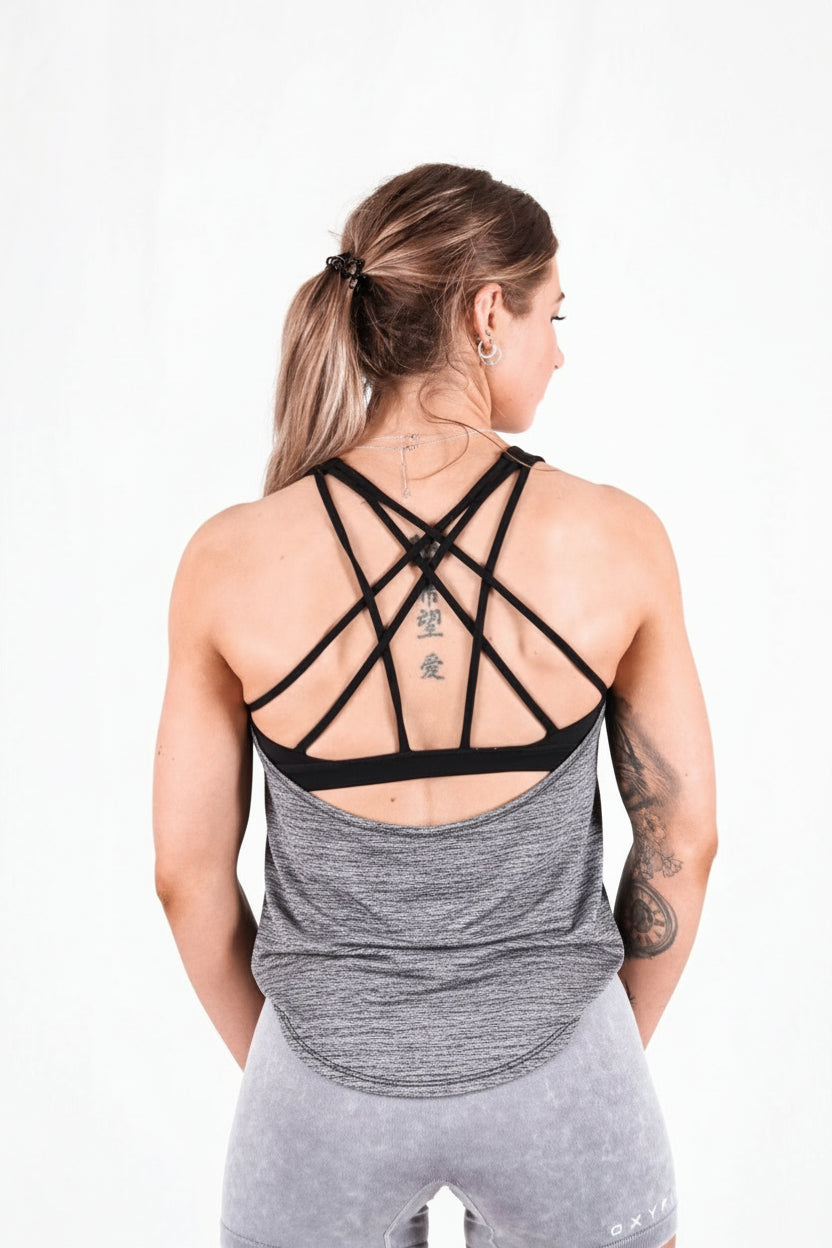 Oxyfit Women's Carbon Singlet - Ash Grey Marle