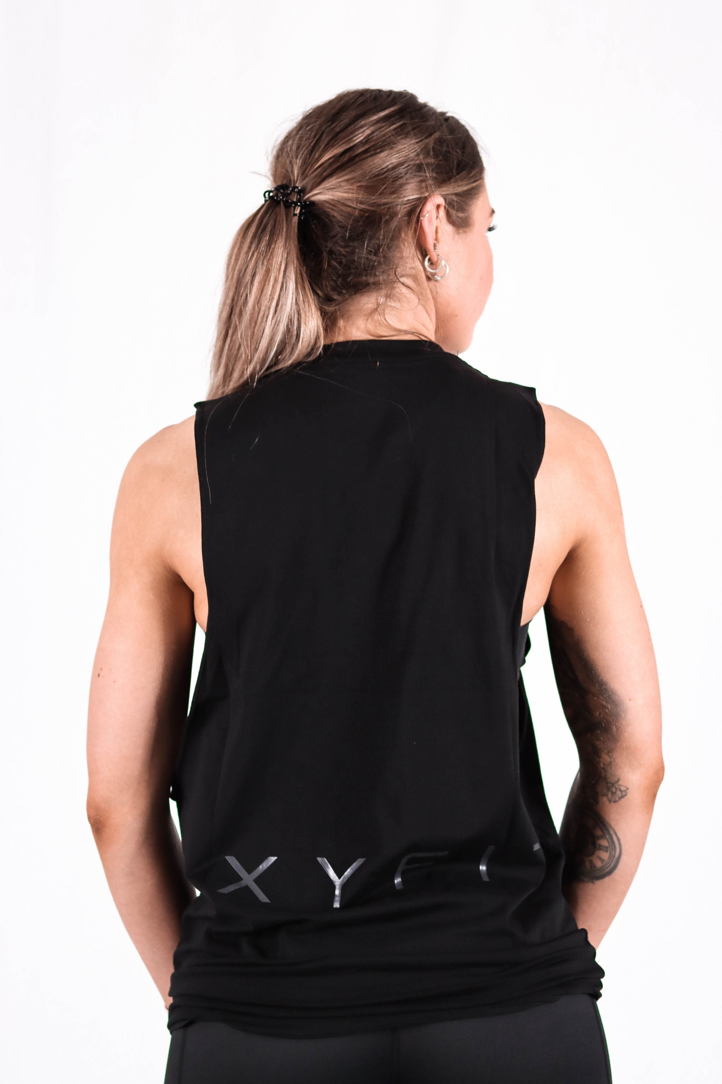 Womens Mercenary Tank - True Black
