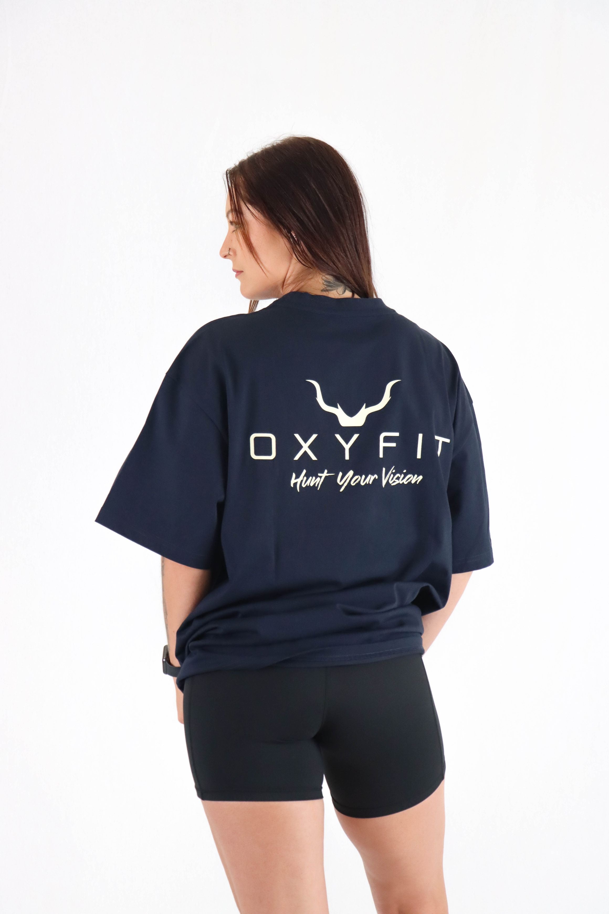 Ether Oversized Heavy Tees - Navy Blue