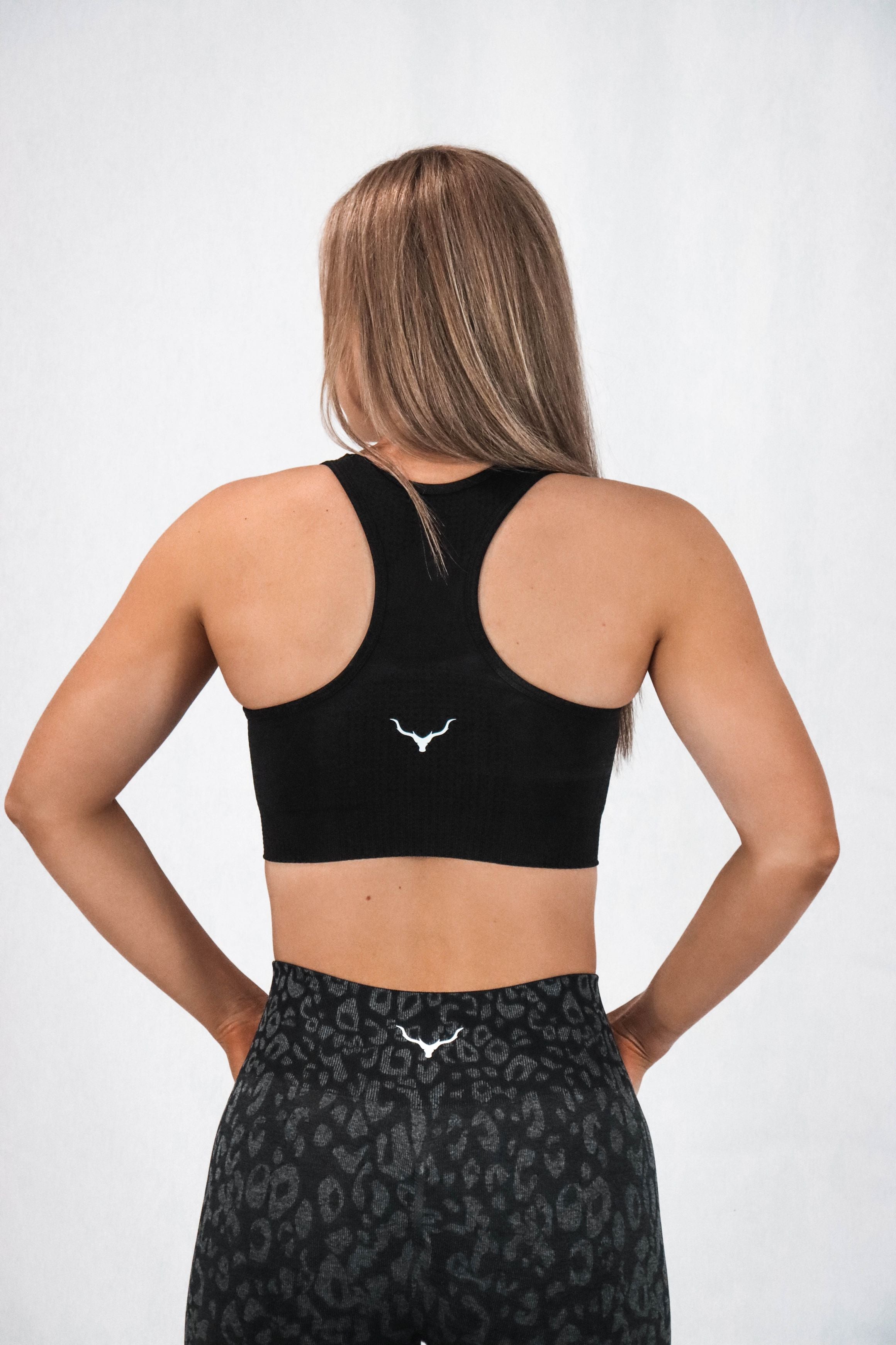 Thrive Racer Back Sports Bra - Black