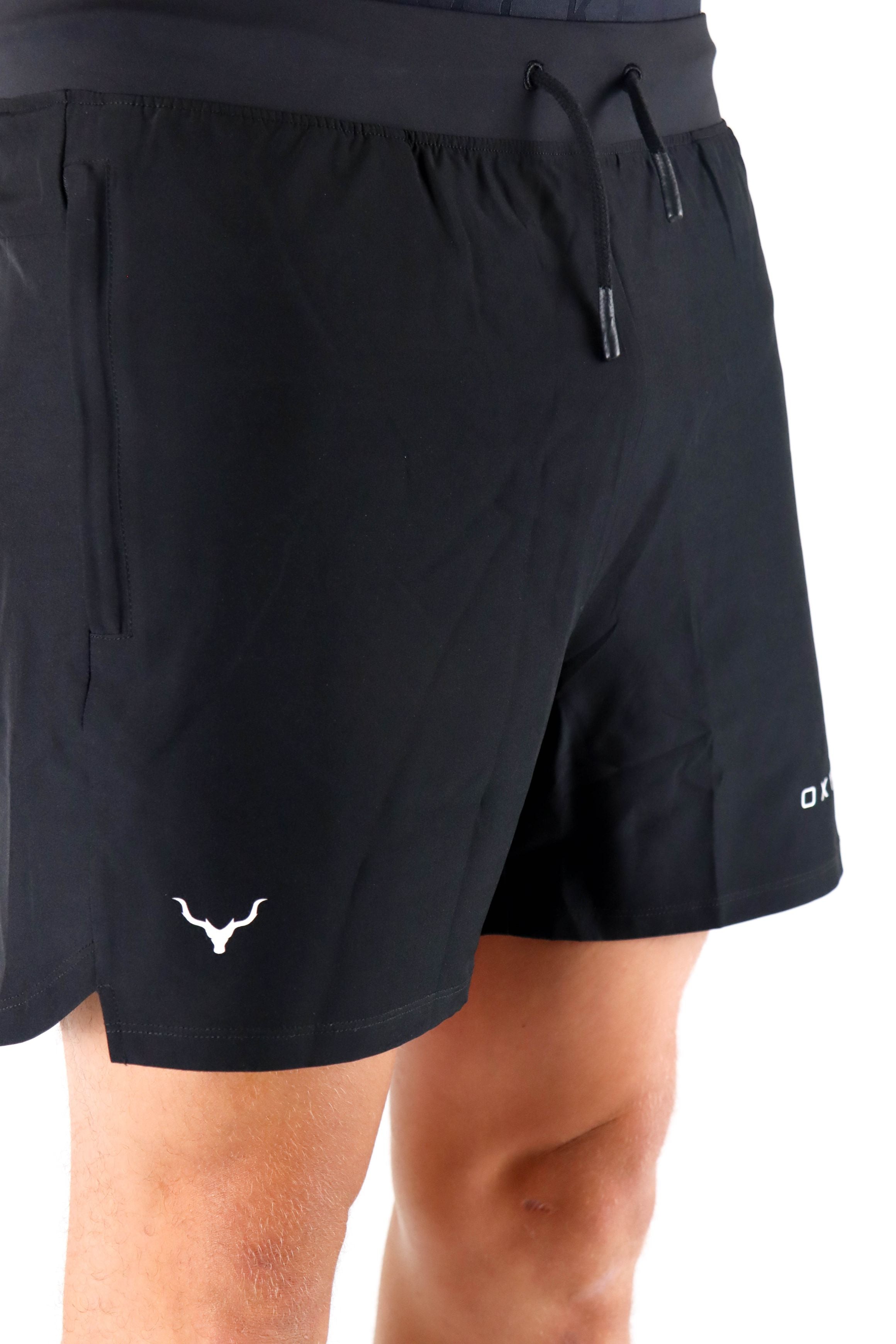 Oxyfit Mens Quad Shorts - True Black