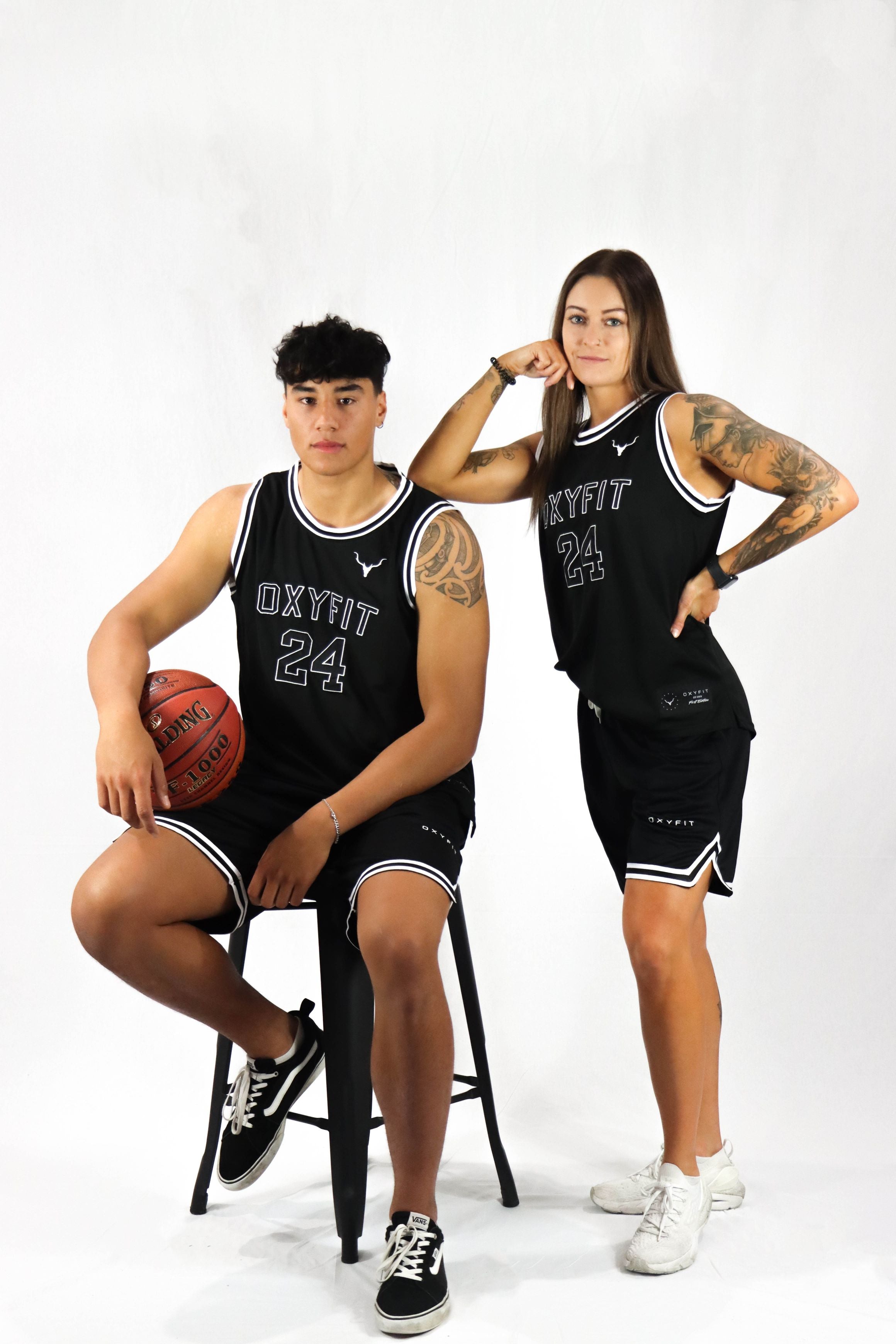 Oxyfit X Spalding Basketball Jersey - Black