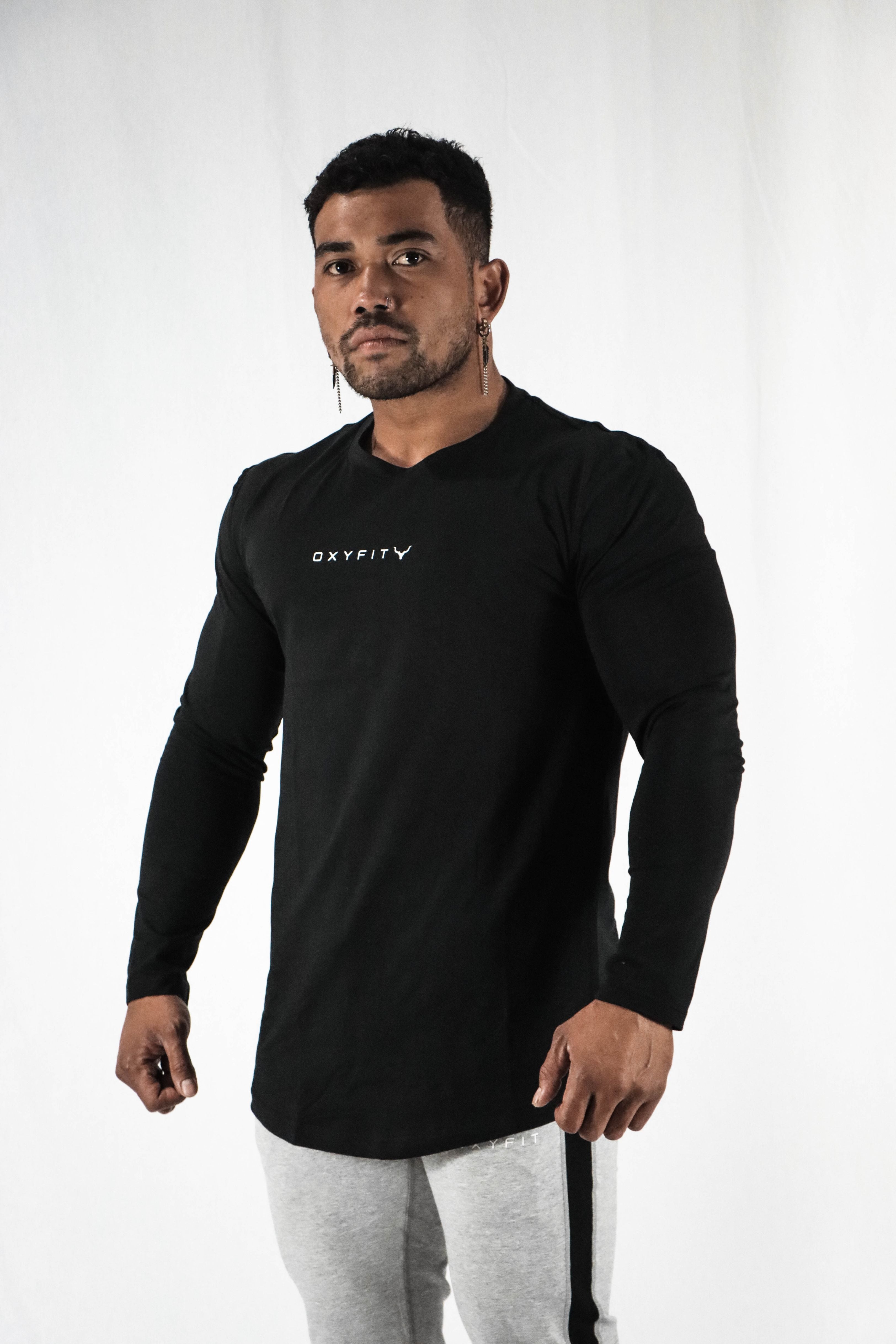 Mens Integrity Long Sleeve - Onyx Black