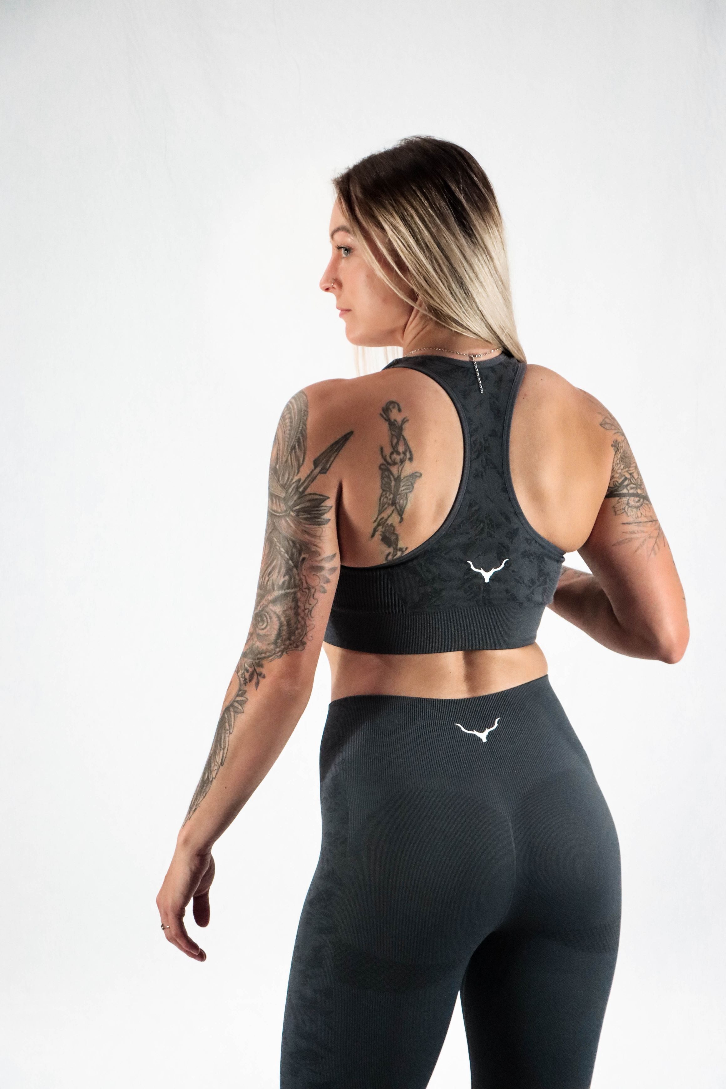 Earth Seamless Sports Bra - Charcoal