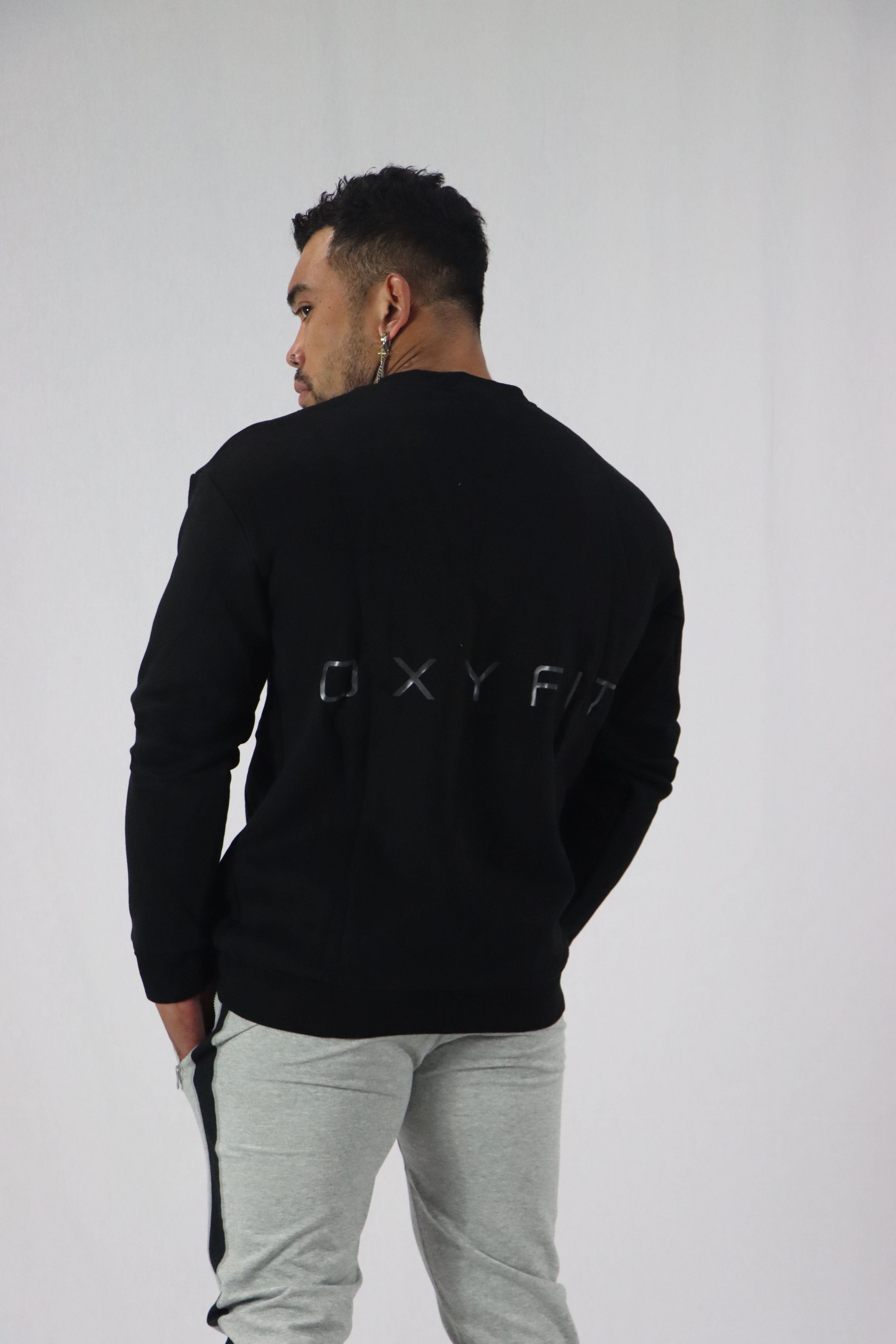Cornerstone Crew Sweater - Obsidian Black