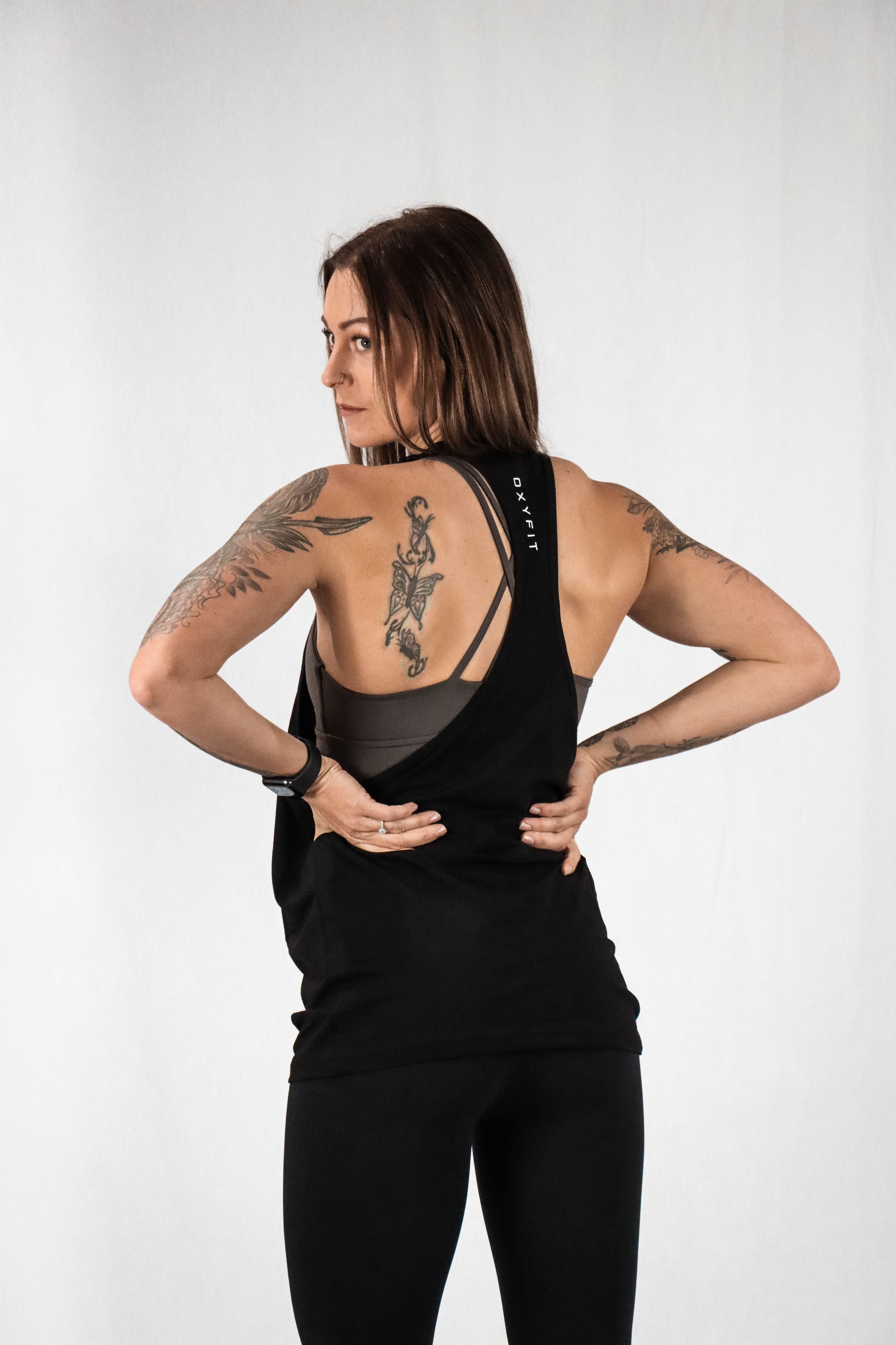 Oxyfit Womens Focus Stringer - True Black