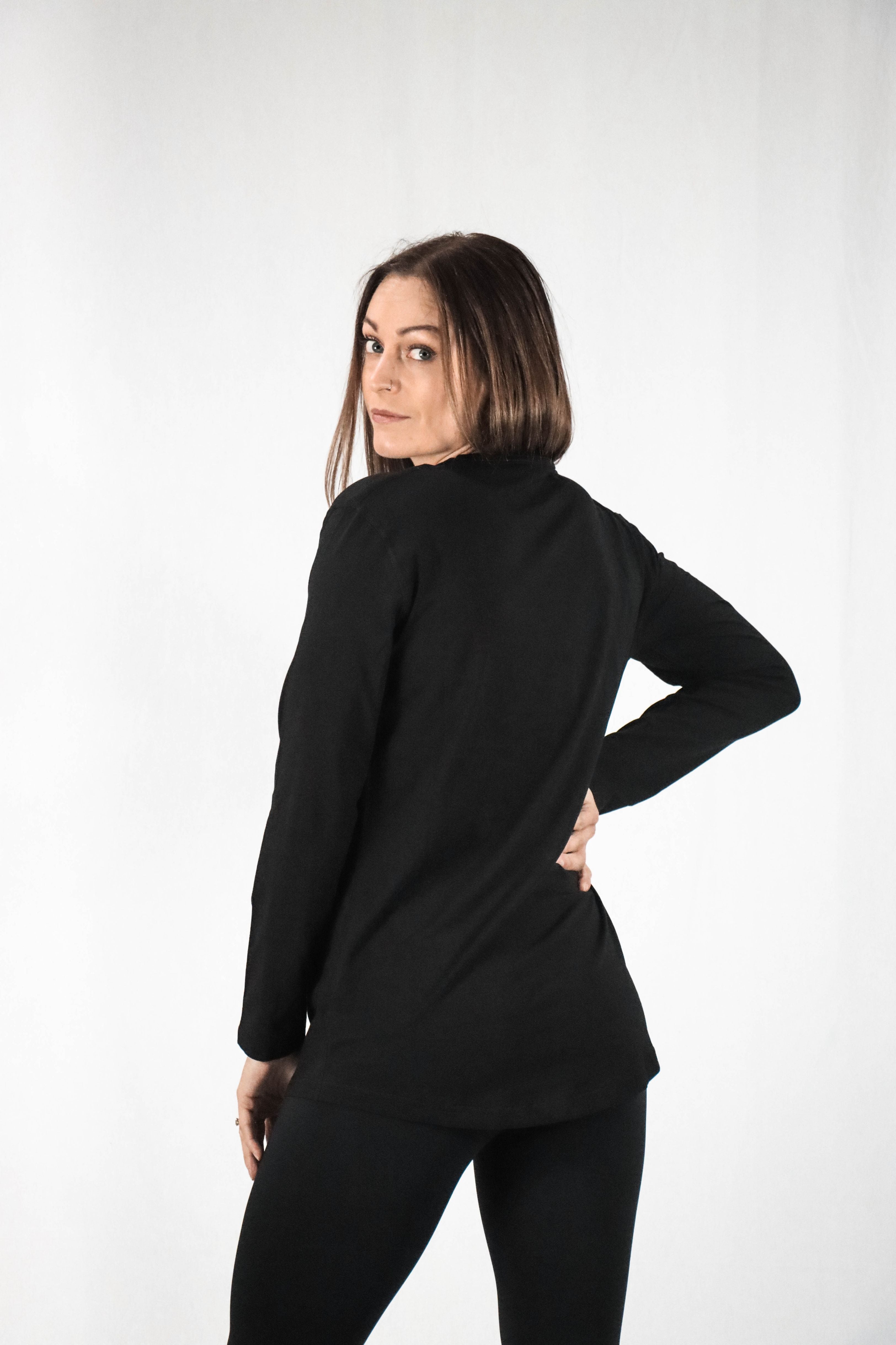 Womens Integrity Long Sleeve - Onyx Black