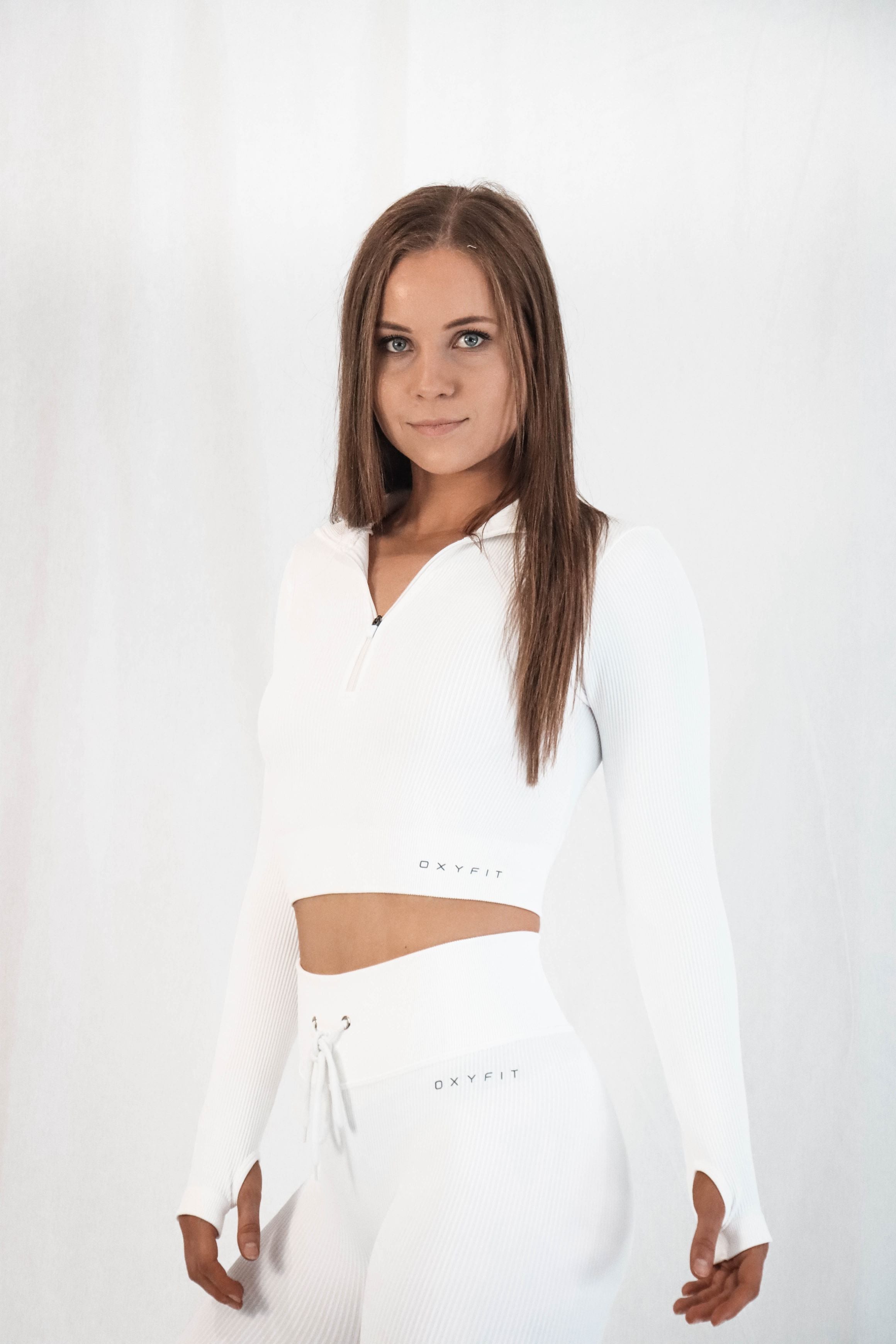 Hype Ribbed Long Sleeve - Milk