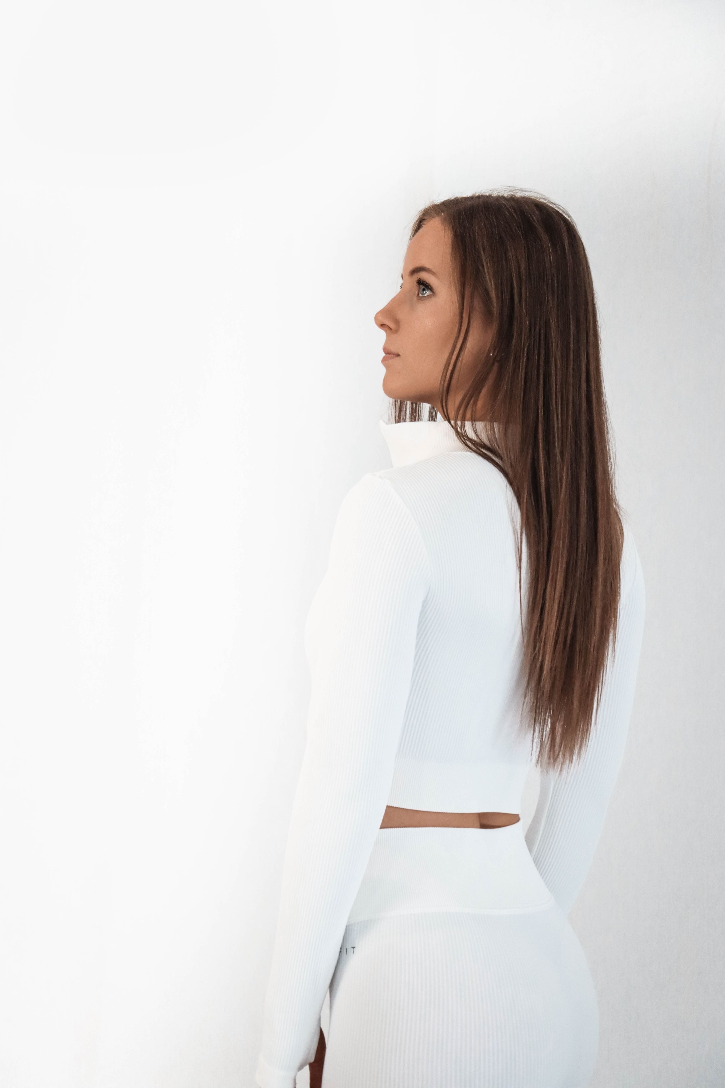 Hype Ribbed Long Sleeve - Milk