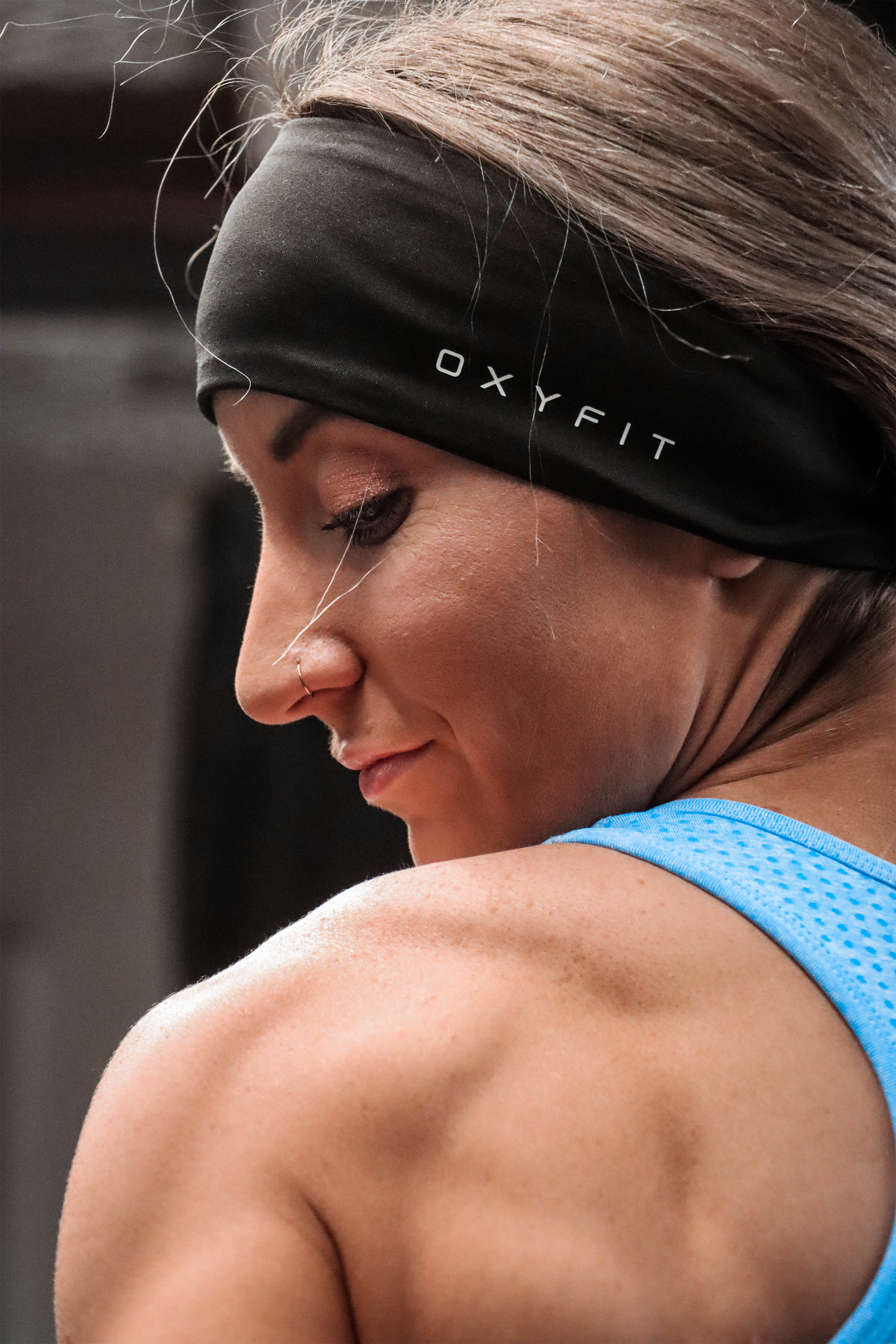 Unisex Oxyfit Performance Headband - True Black