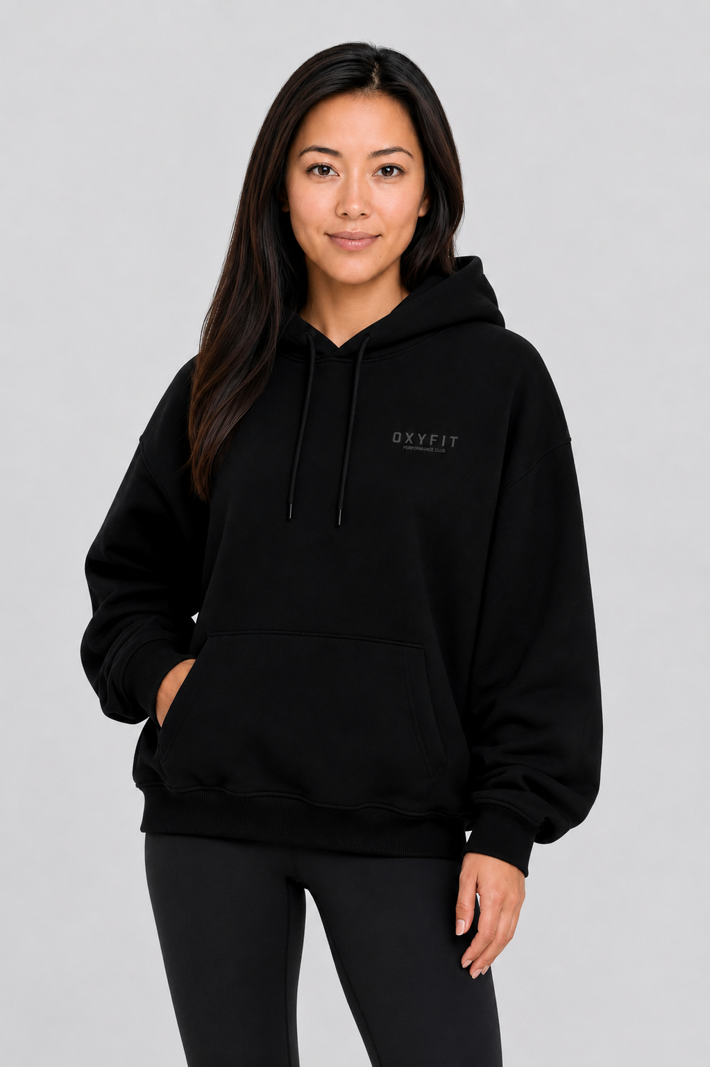 Oxyfit Track Hoodie - True Black