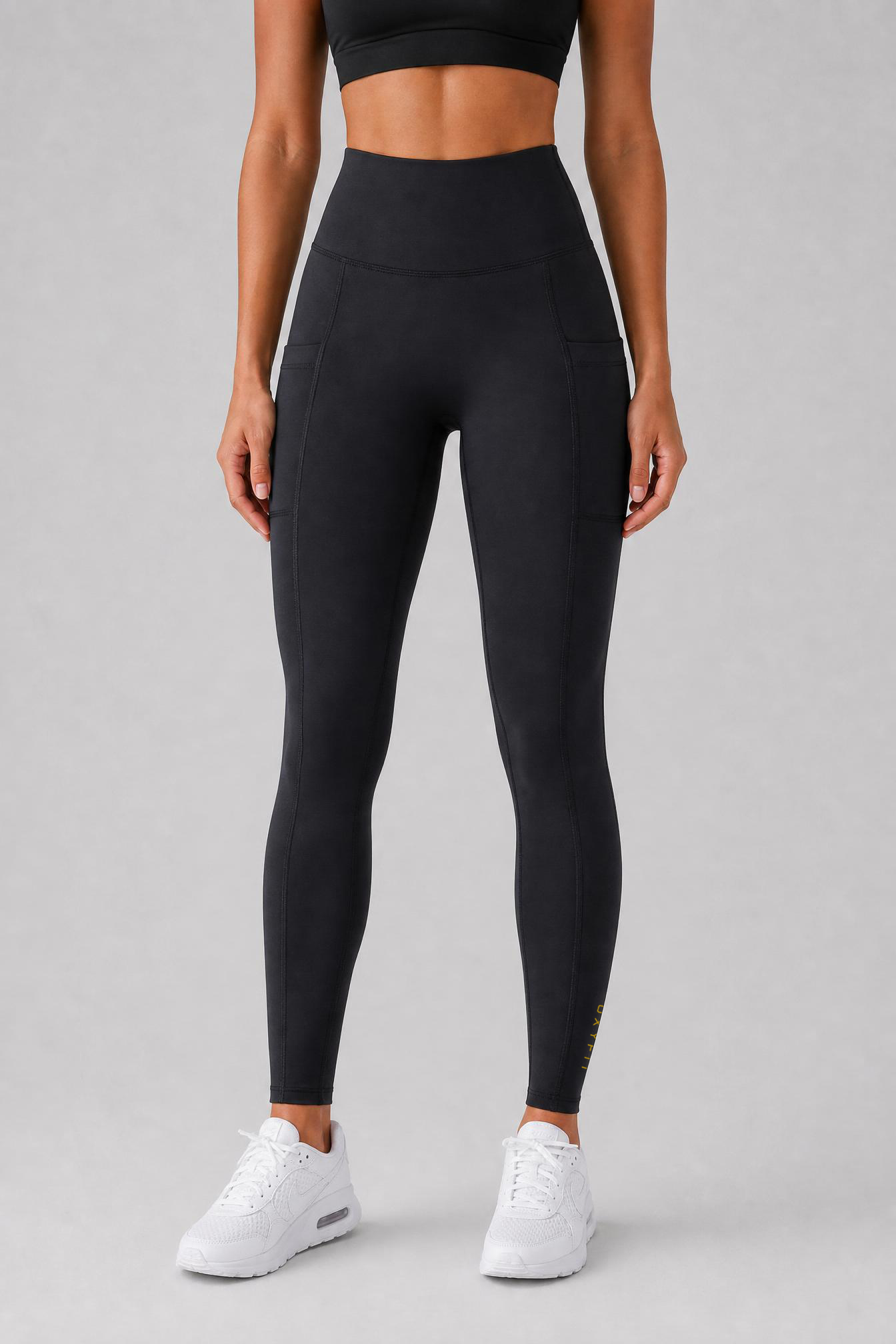 Stealth Compression Leggings - Black & Gold