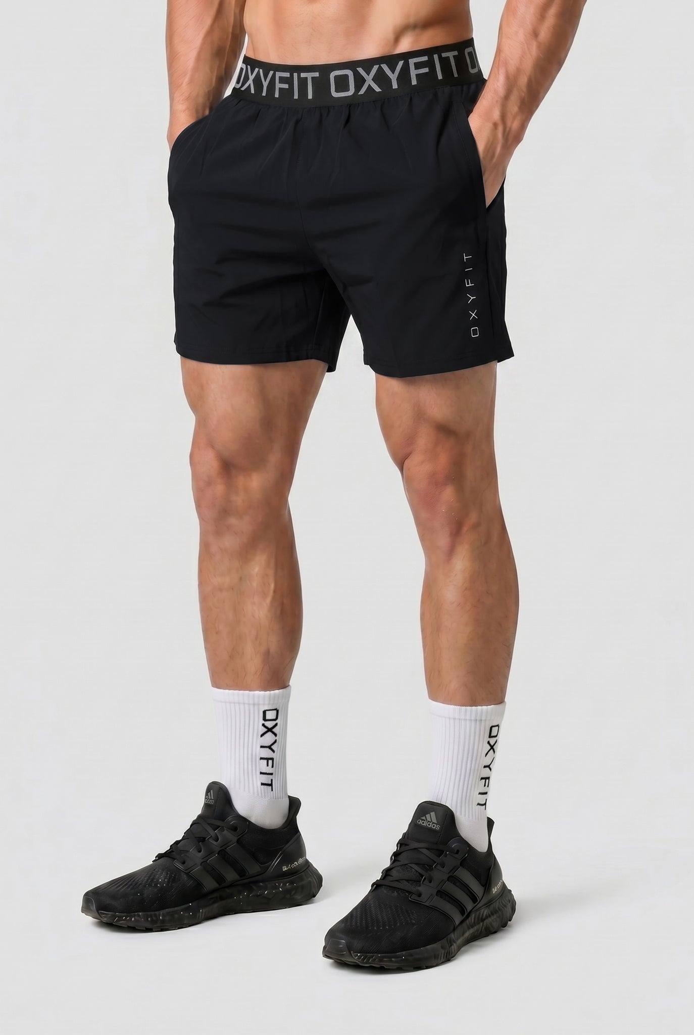Oxyfit Mens SilverTech Shorts - True Black