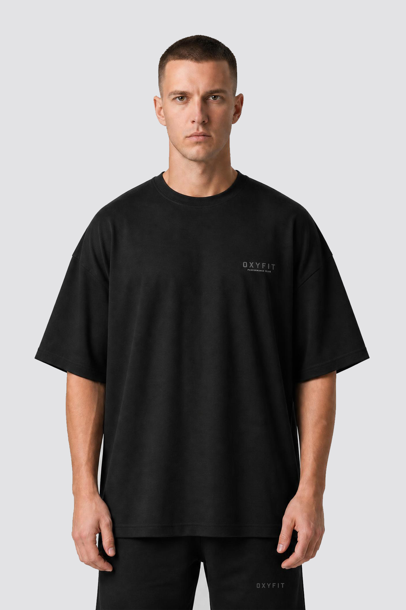 Ether Oversized Lightweight Tee - Black Shadow