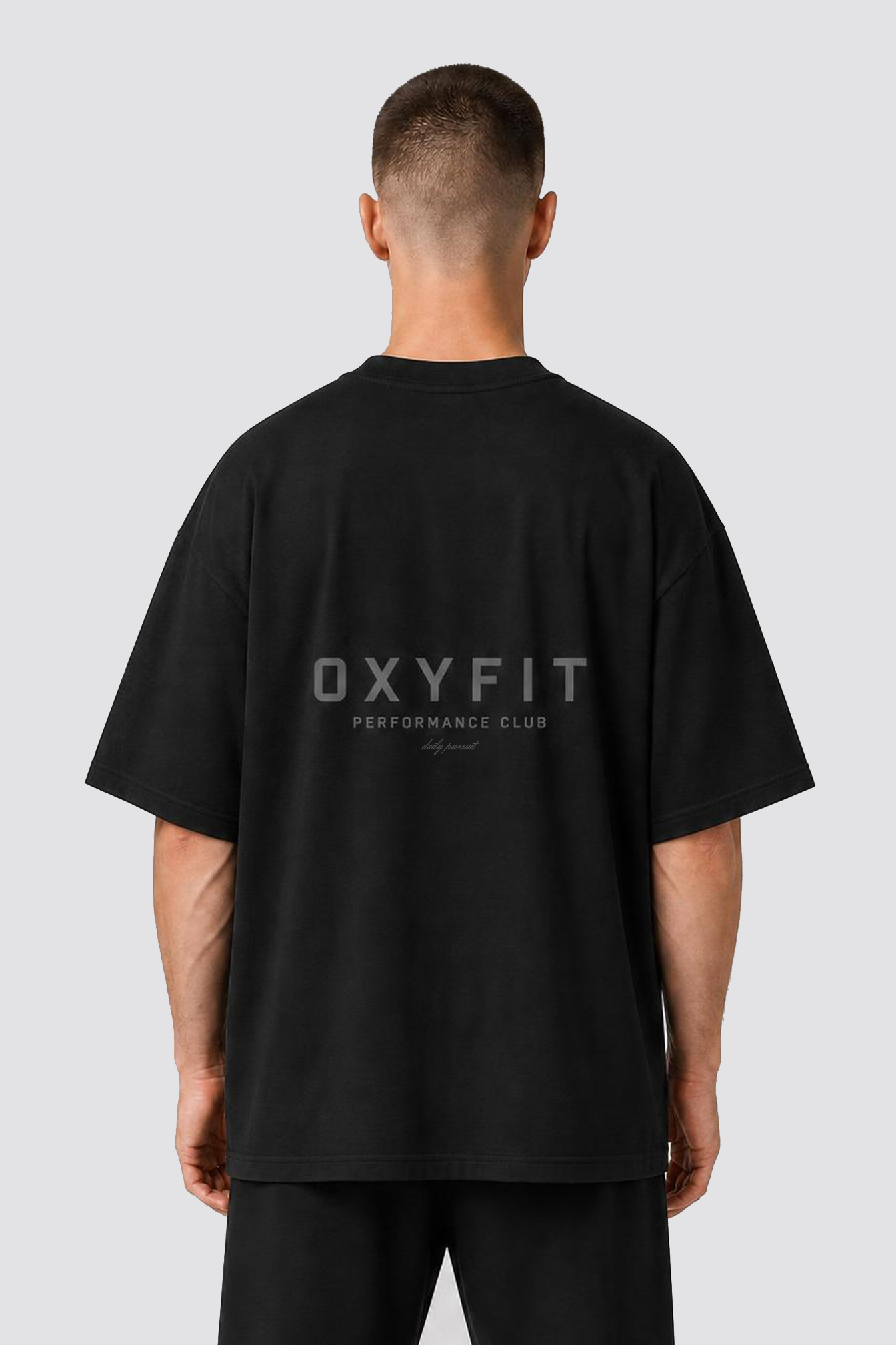 Ether Oversized Lightweight Tee - Black Shadow
