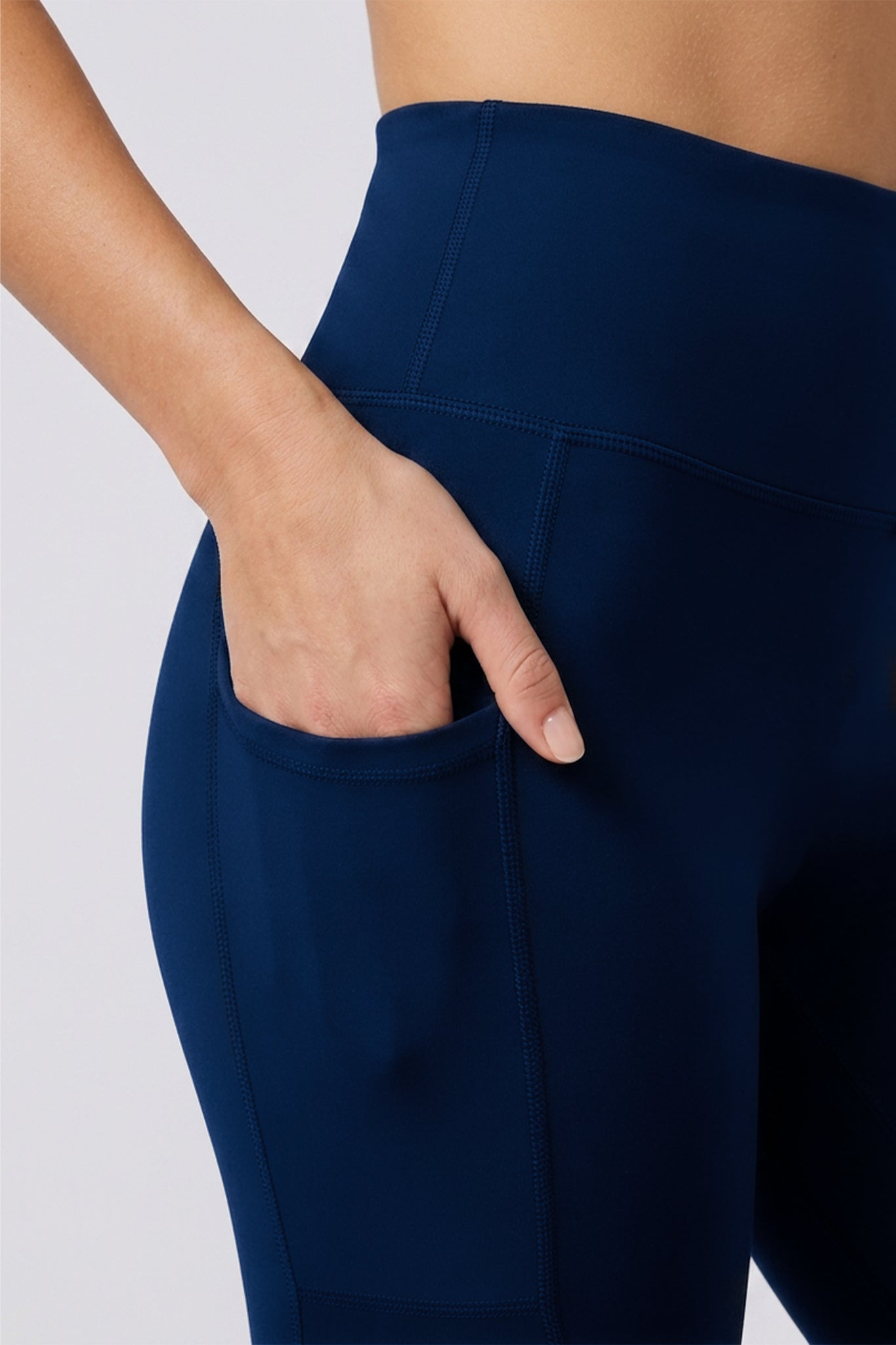 Stealth Compression Leggings - Steel Blue