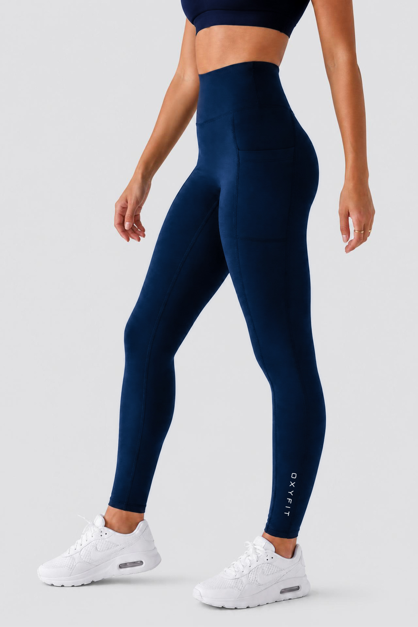 Stealth Compression Leggings - Steel Blue