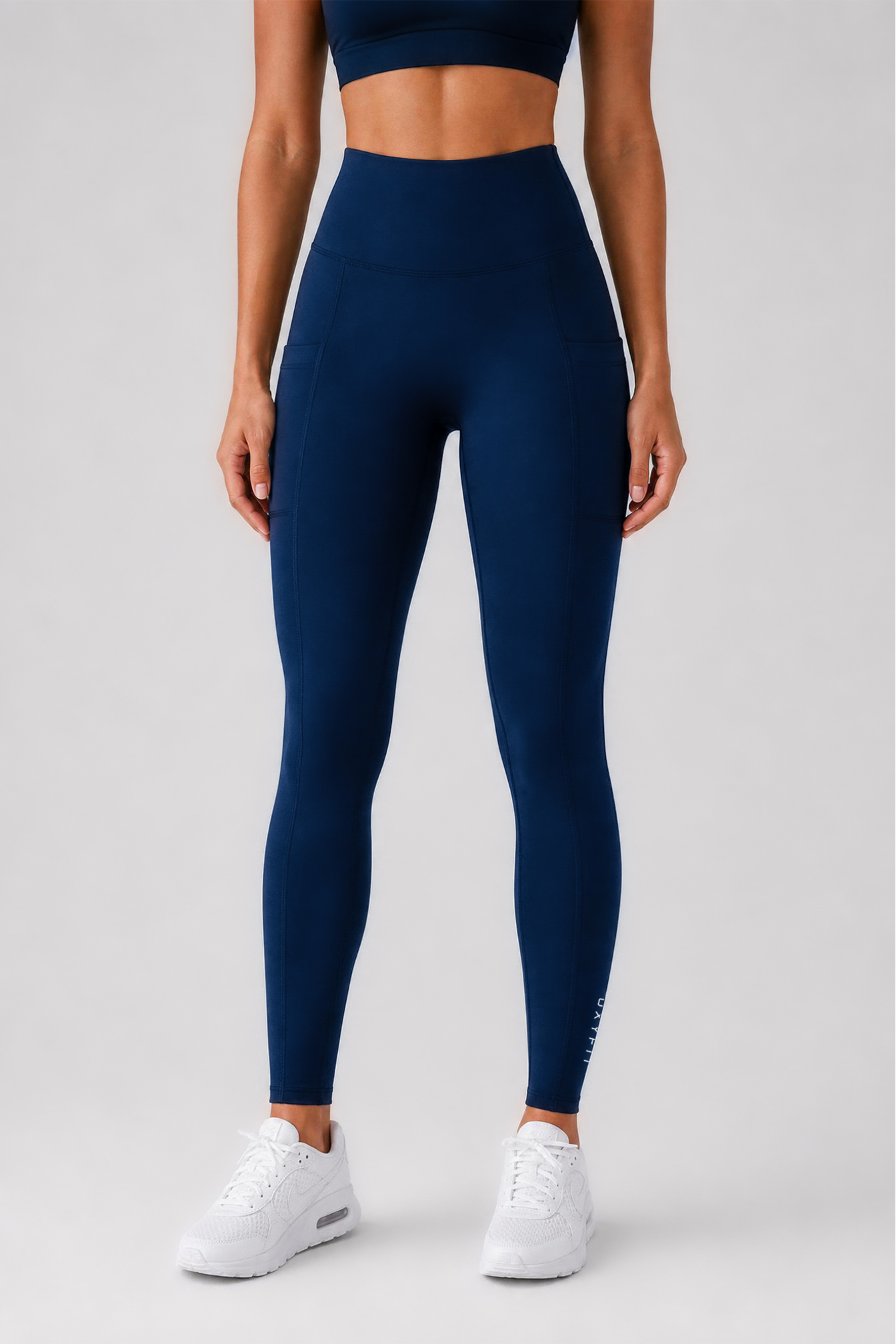 Stealth Compression Leggings - Steel Blue