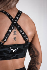 Stealth Sports Bra - Black Camo
