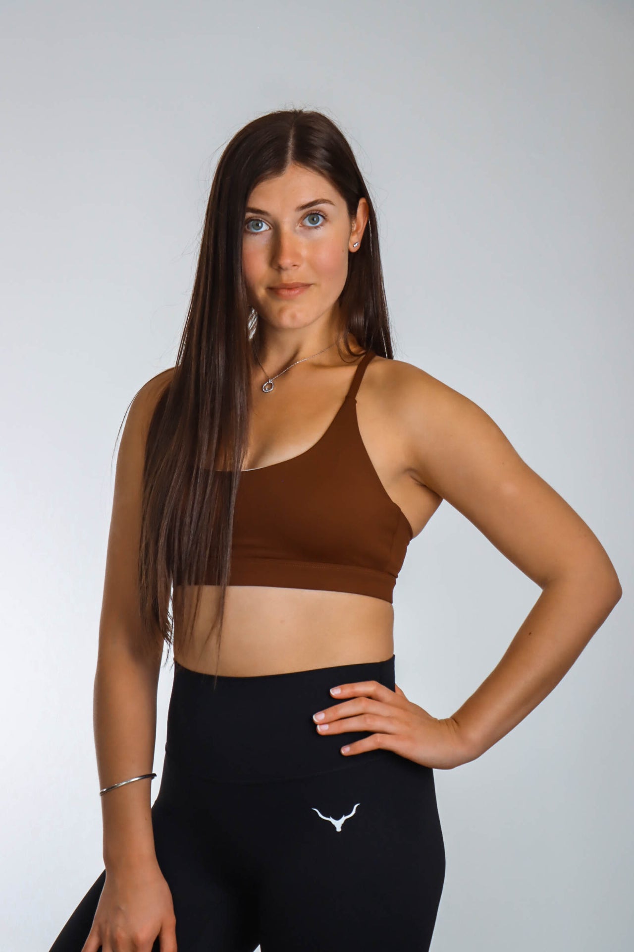 Oxyfit Viper Sports Bra - Chocolate Brown