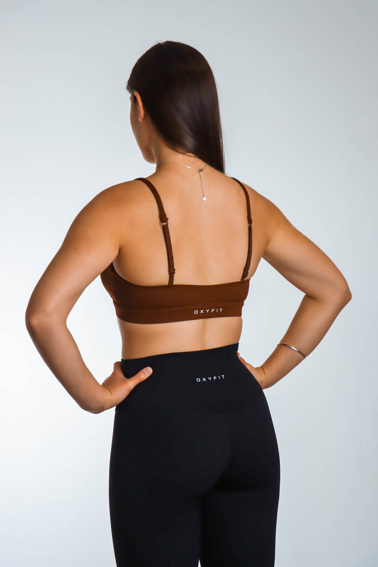 Oxyfit Viper Sports Bra - Chocolate Brown