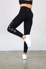 OXYTECH Womens Leggings | Magnify Logo - Black & White