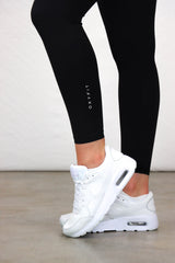 OXYTECH Womens Leggings | Micro Logo - Black & White