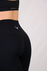 OXYTECH Womens Leggings | Micro Logo - Black & White