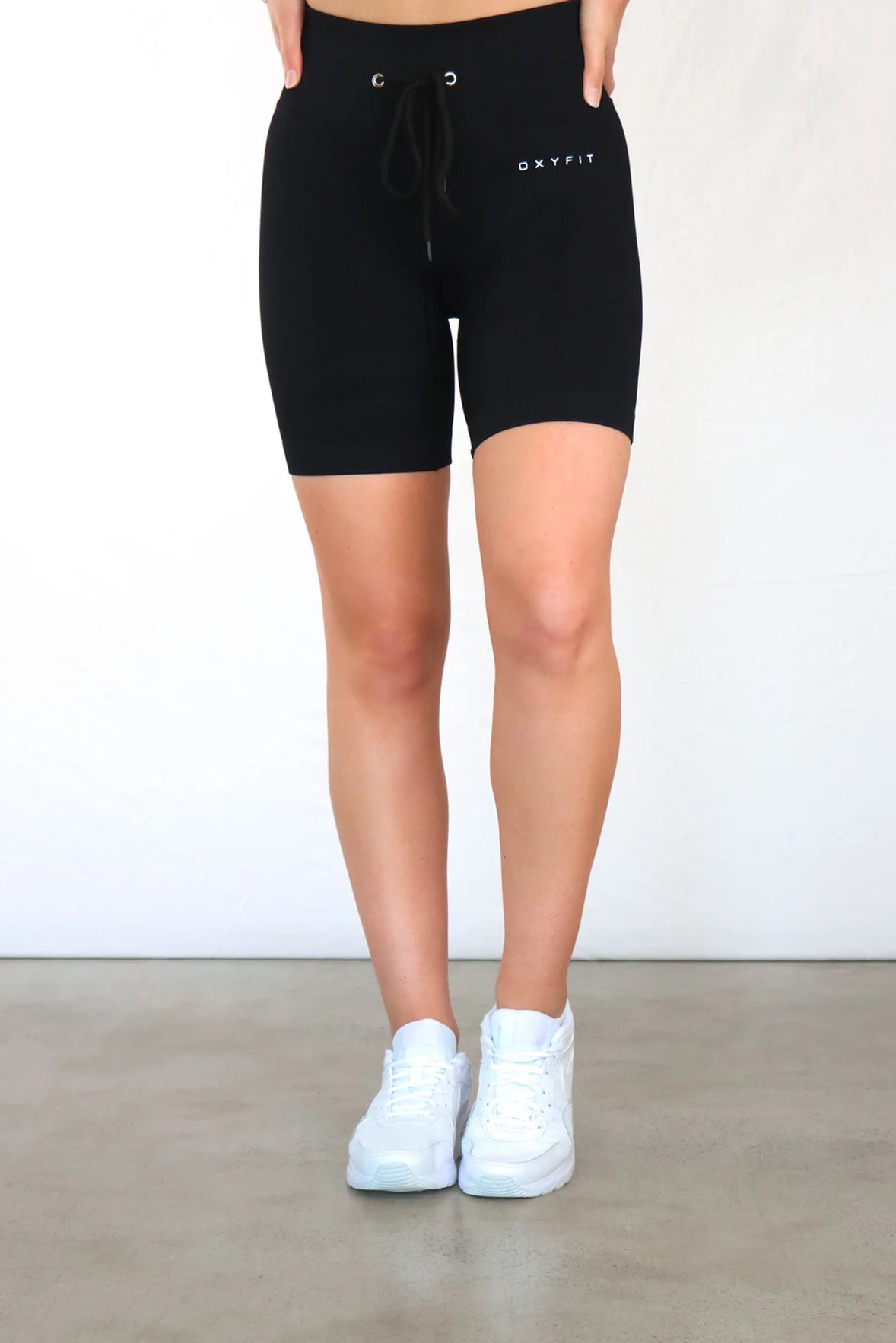 Hype Ribbed Shorts - Long Black