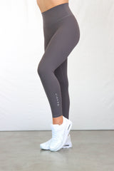 OXYTECH Womens Leggings | Micro Logo - Titanium Grey